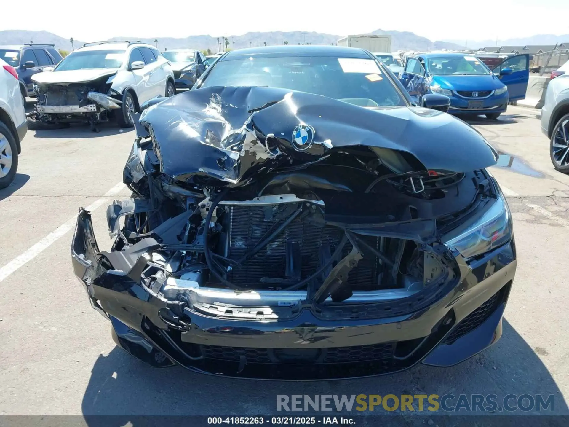 12 fotografías del automóvil dañado WBAGV2C06NCH71589 BMW 840 GRAN COUPE 2022