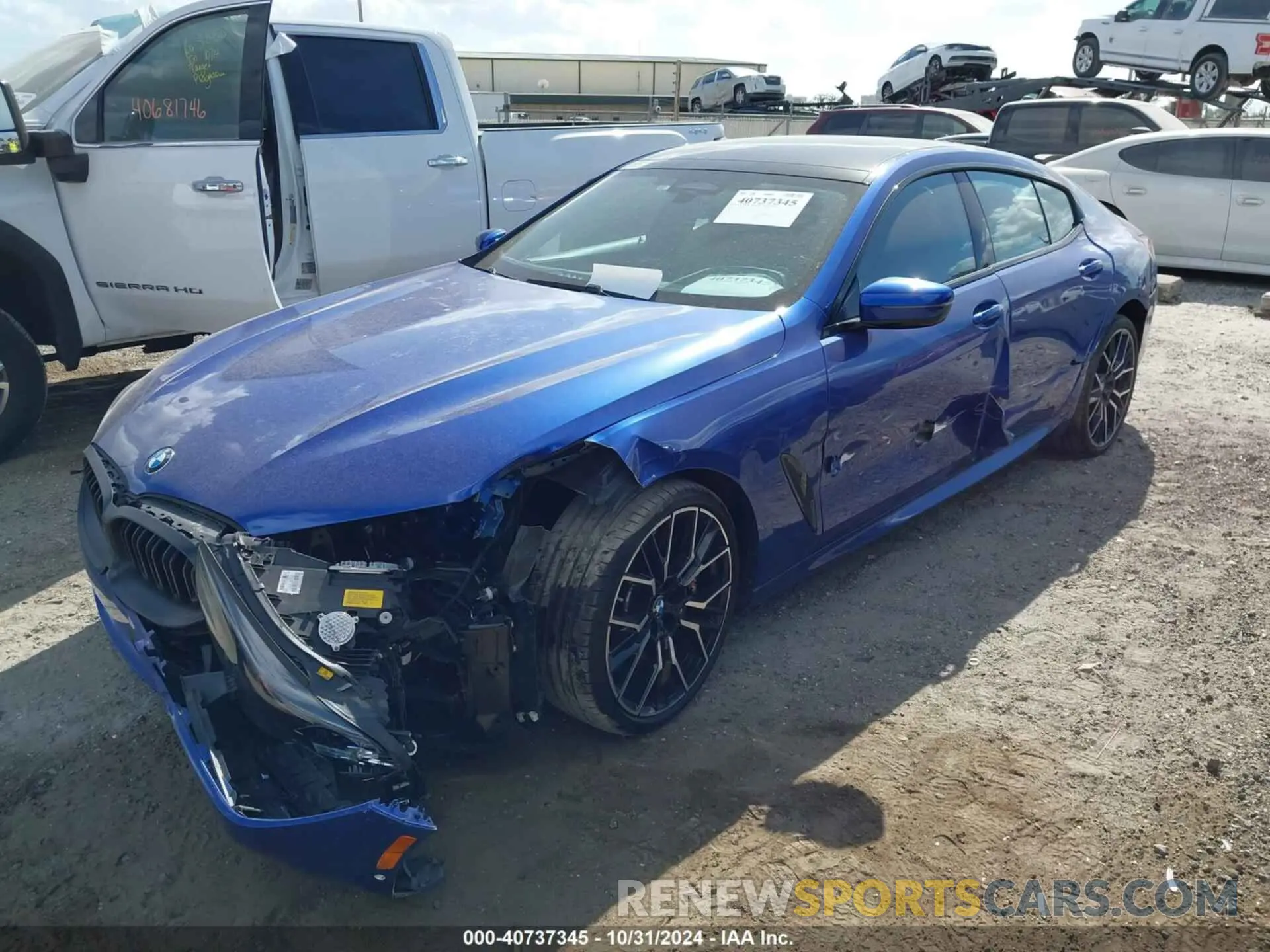 2 fotografías del automóvil dañado WBAGV2C0XPCL70367 BMW 840 GRAN COUPE 2023