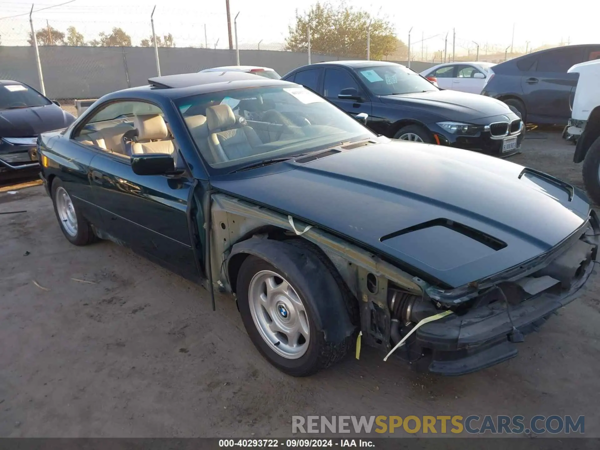 1 fotografías del automóvil dañado WBAEG4325SCD05033 BMW 850 1995