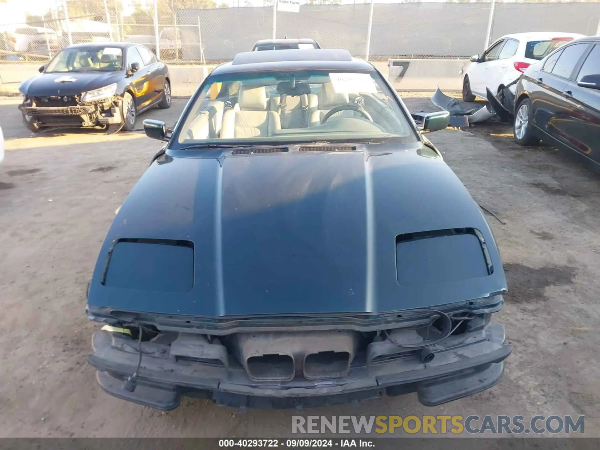 13 fotografías del automóvil dañado WBAEG4325SCD05033 BMW 850 1995