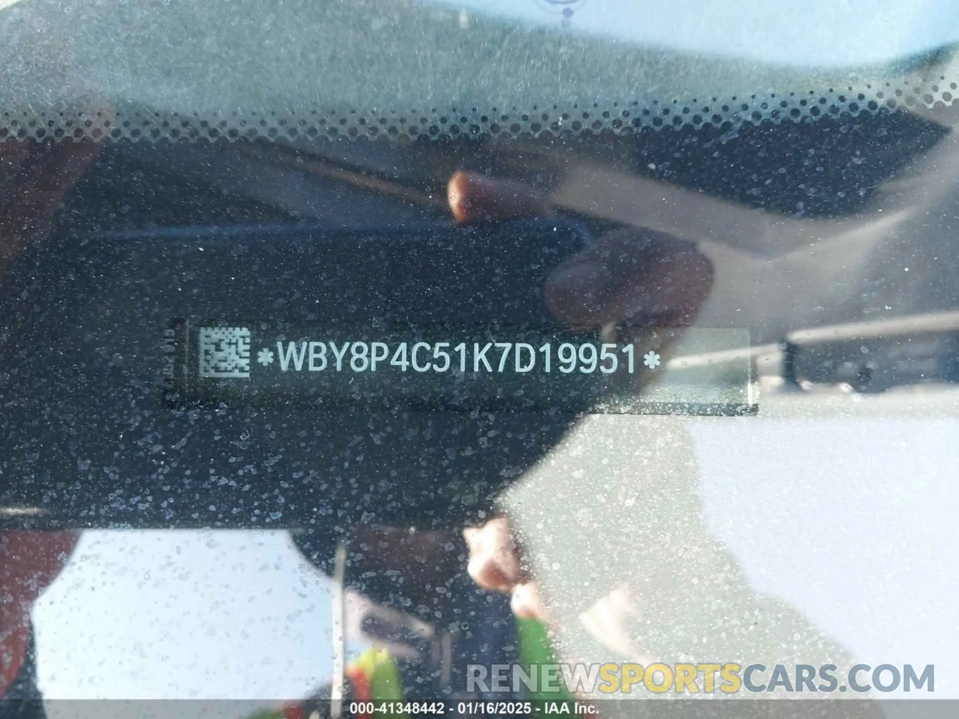 9 fotografías del automóvil dañado WBY8P4C51K7D19951 BMW I3 2019