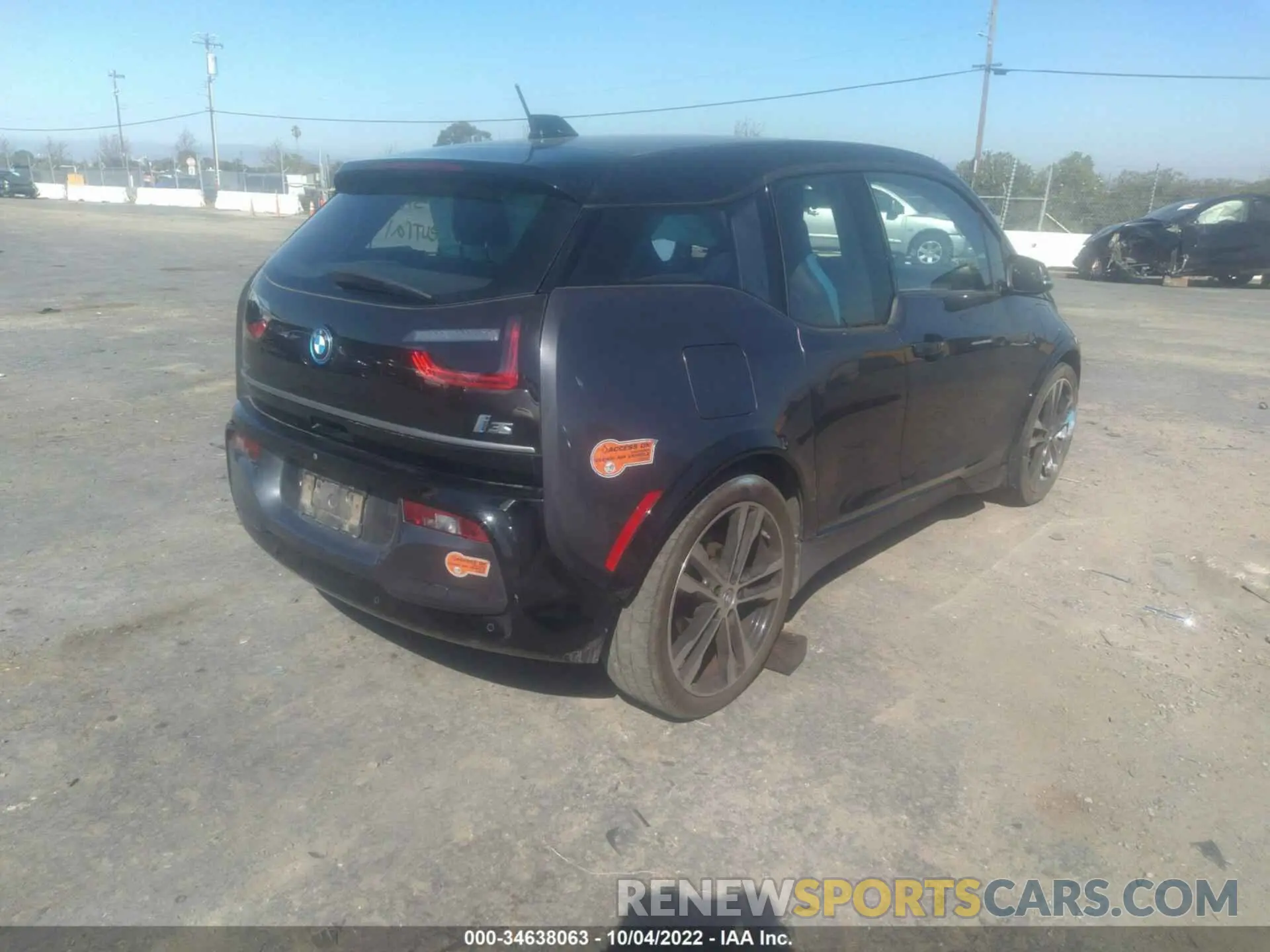 4 fotografías del automóvil dañado WBY8P8C58K7D78325 BMW I3 2019