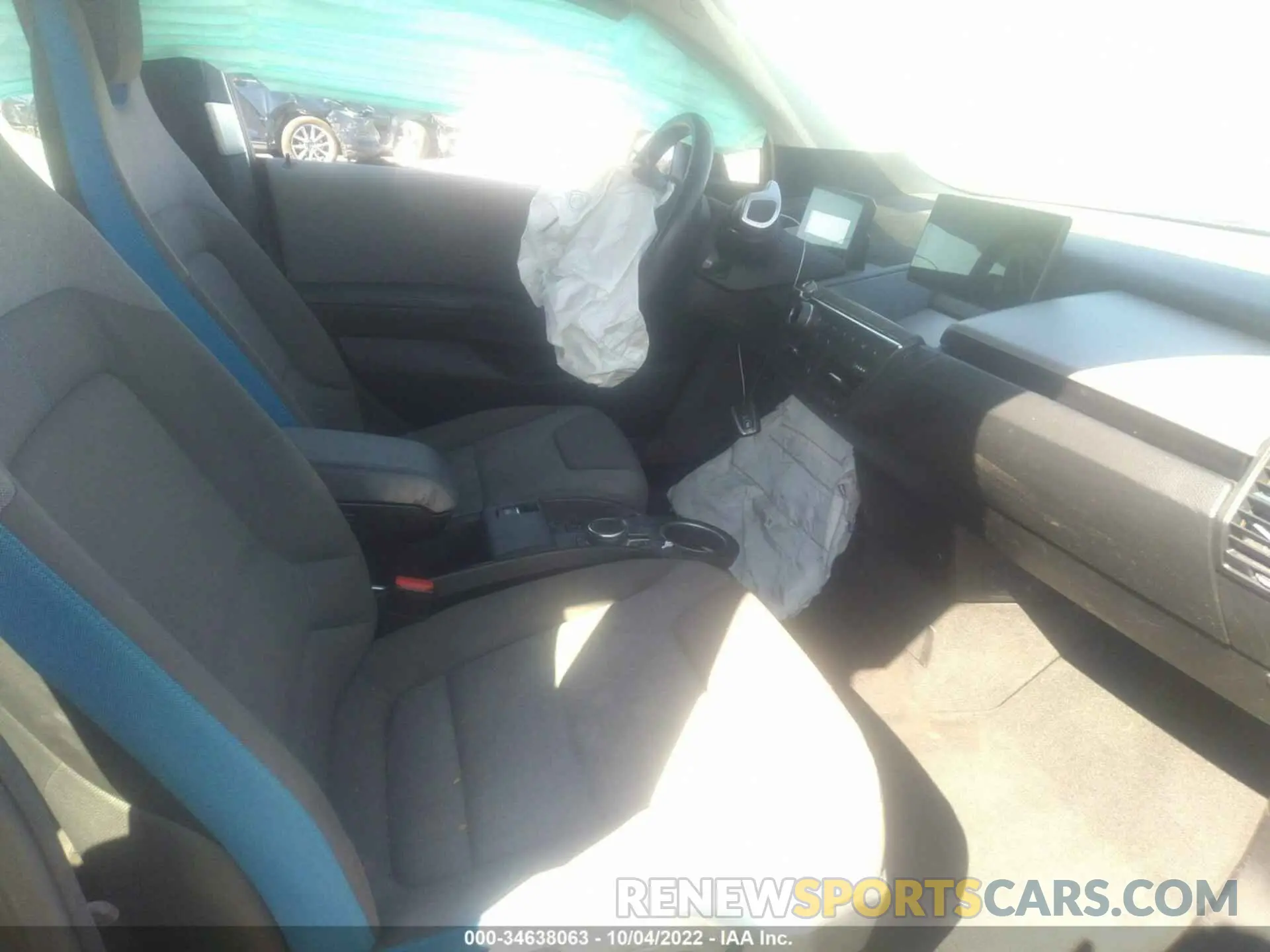 5 fotografías del automóvil dañado WBY8P8C58K7D78325 BMW I3 2019