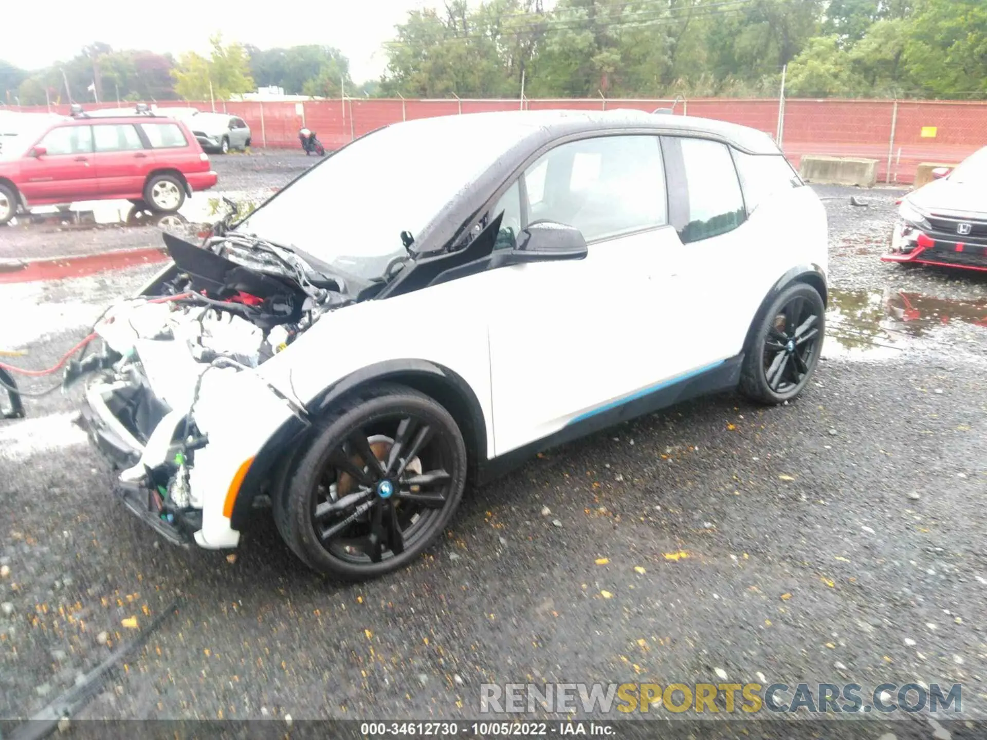 2 fotografías del automóvil dañado WBY8P6C04L7H18516 BMW I3 2020
