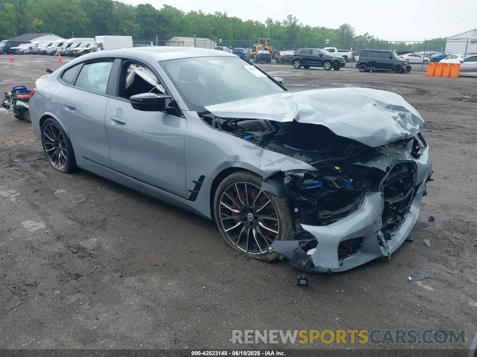1 fotografías del automóvil dañado WBY33AW02NFN17224 BMW I4 2022