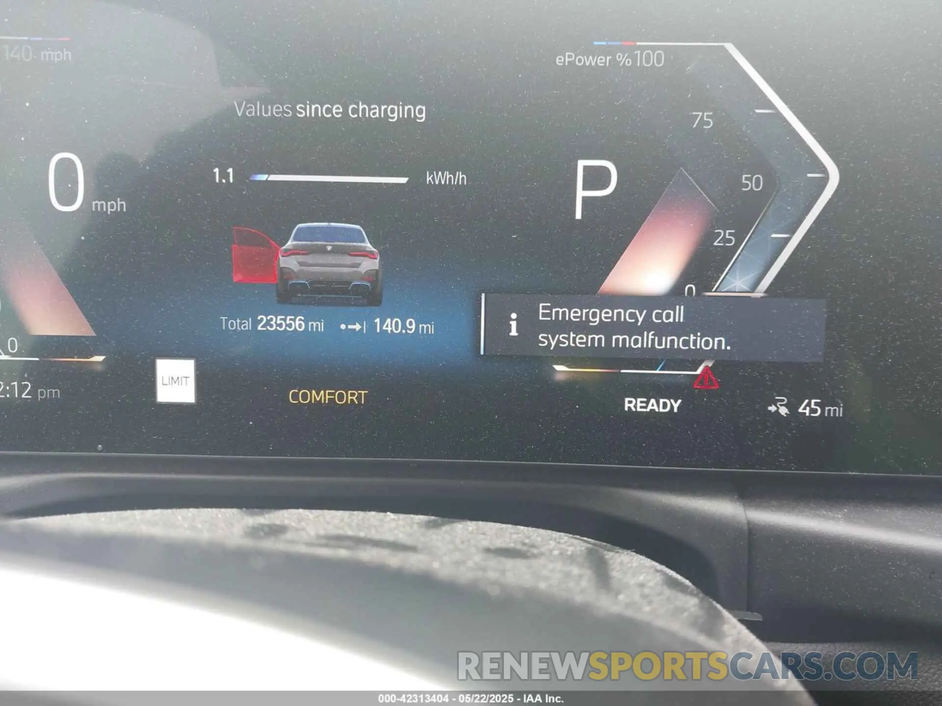 7 fotografías del automóvil dañado WBY73AW00NFN14842 BMW I4 2022