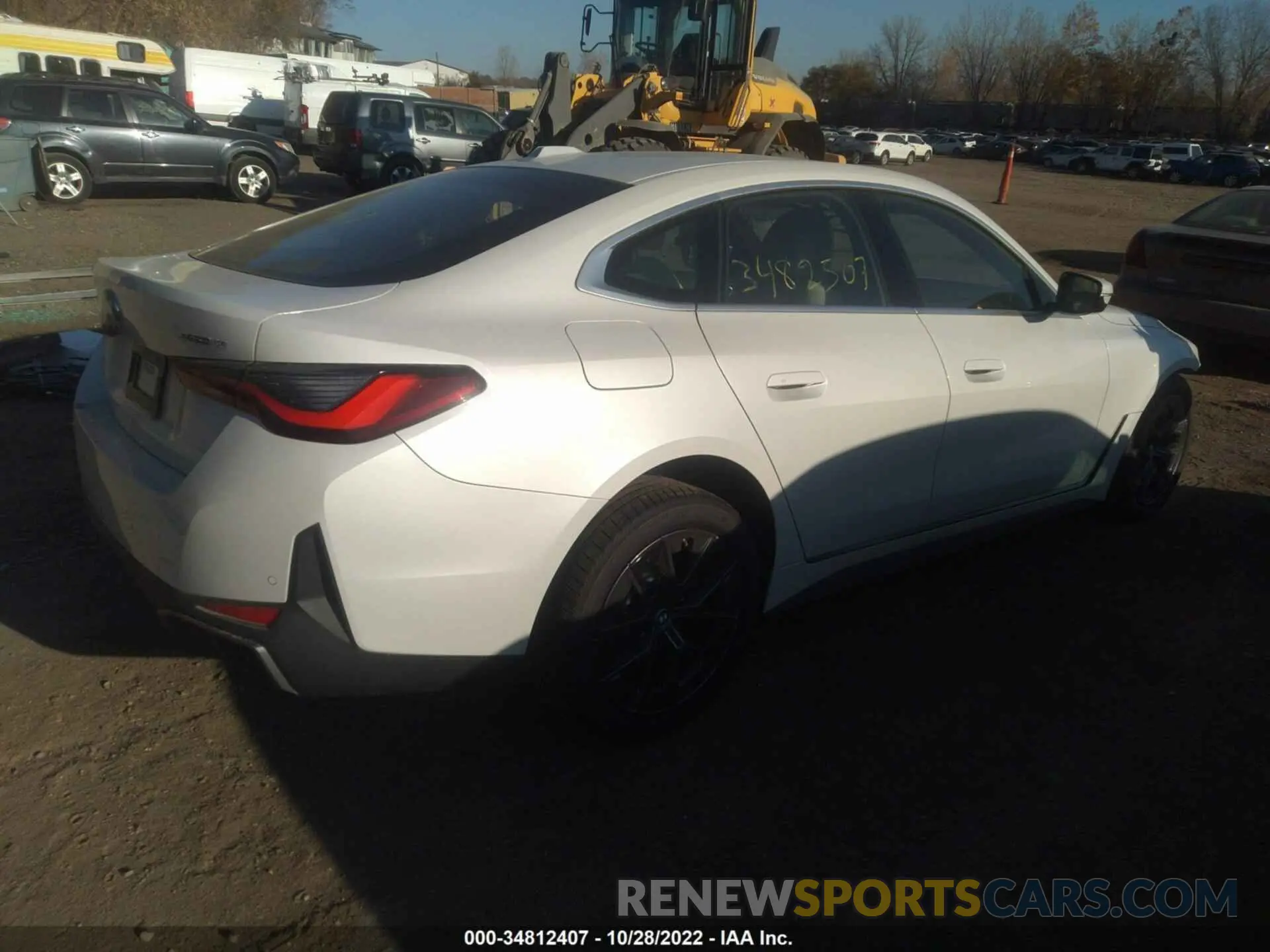 4 fotografías del automóvil dañado WBY73AW09NFN09378 BMW I4 2022