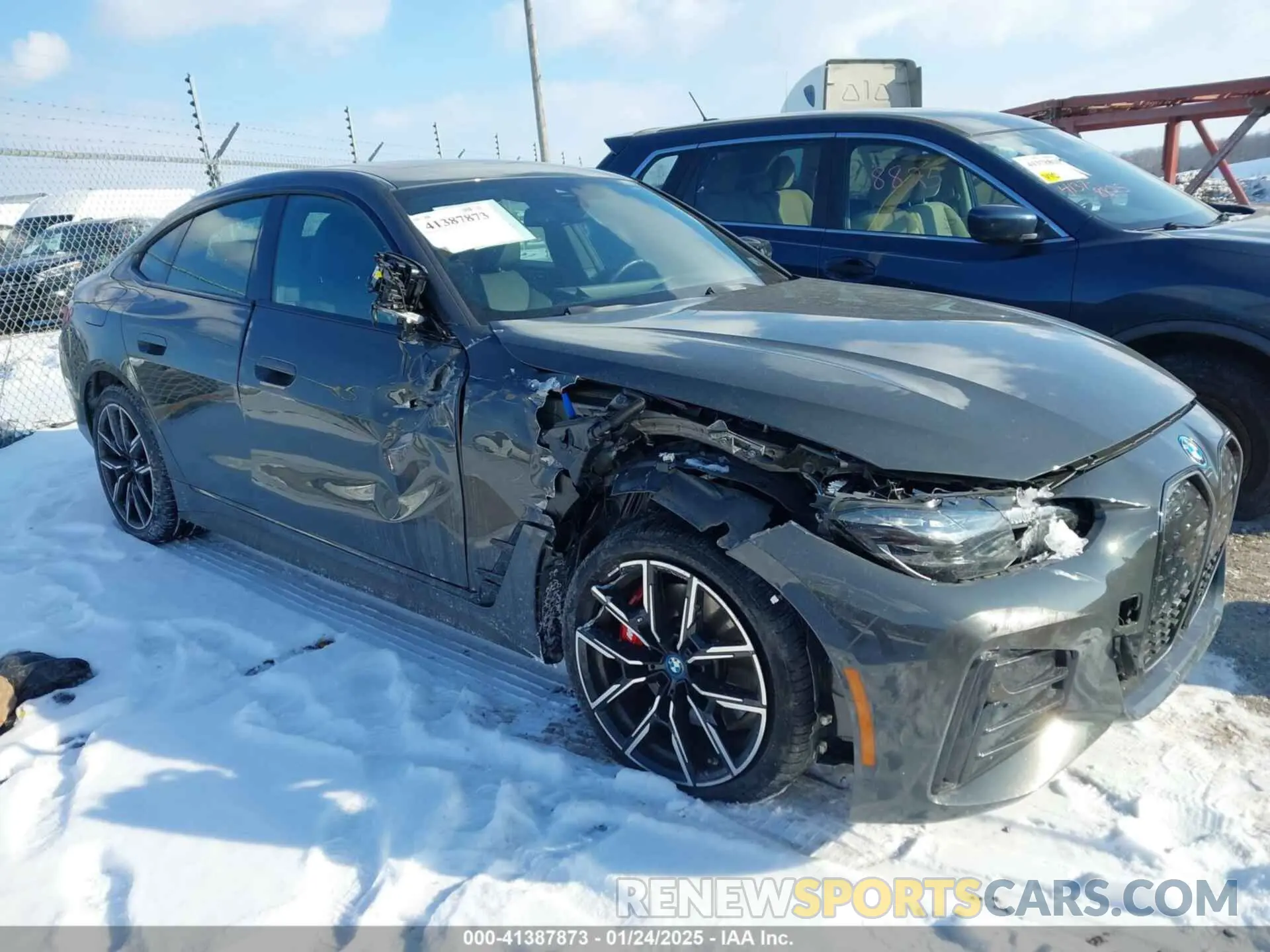 1 fotografías del automóvil dañado WBY33AW03PFN81310 BMW I4 2023