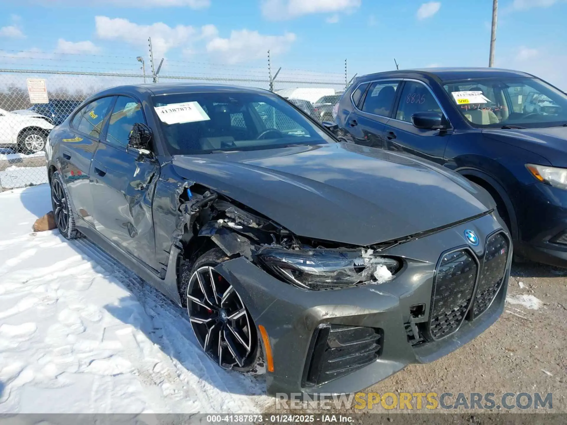 6 fotografías del automóvil dañado WBY33AW03PFN81310 BMW I4 2023