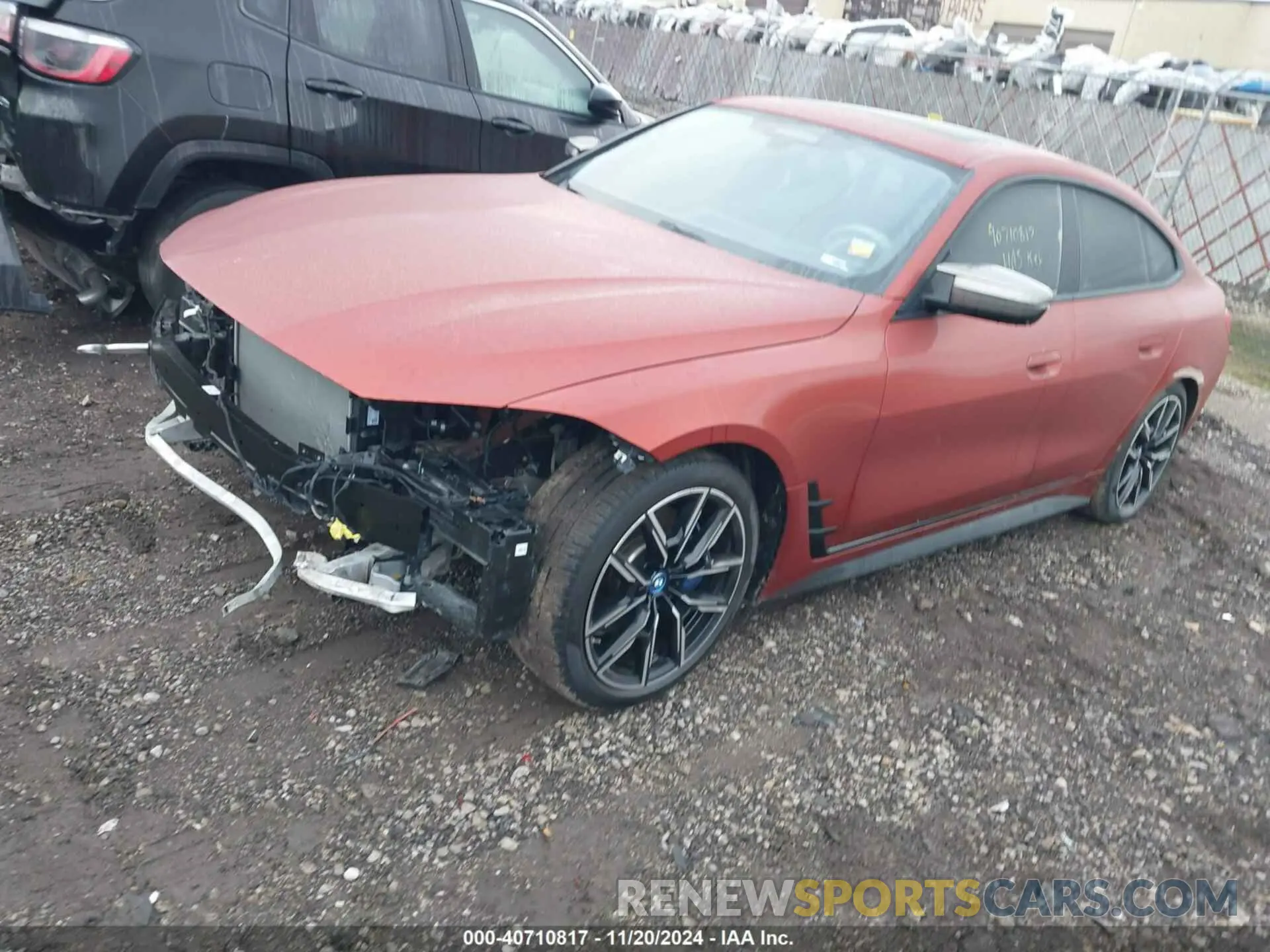 2 fotografías del automóvil dañado WBY33AW04PFP54493 BMW I4 2023