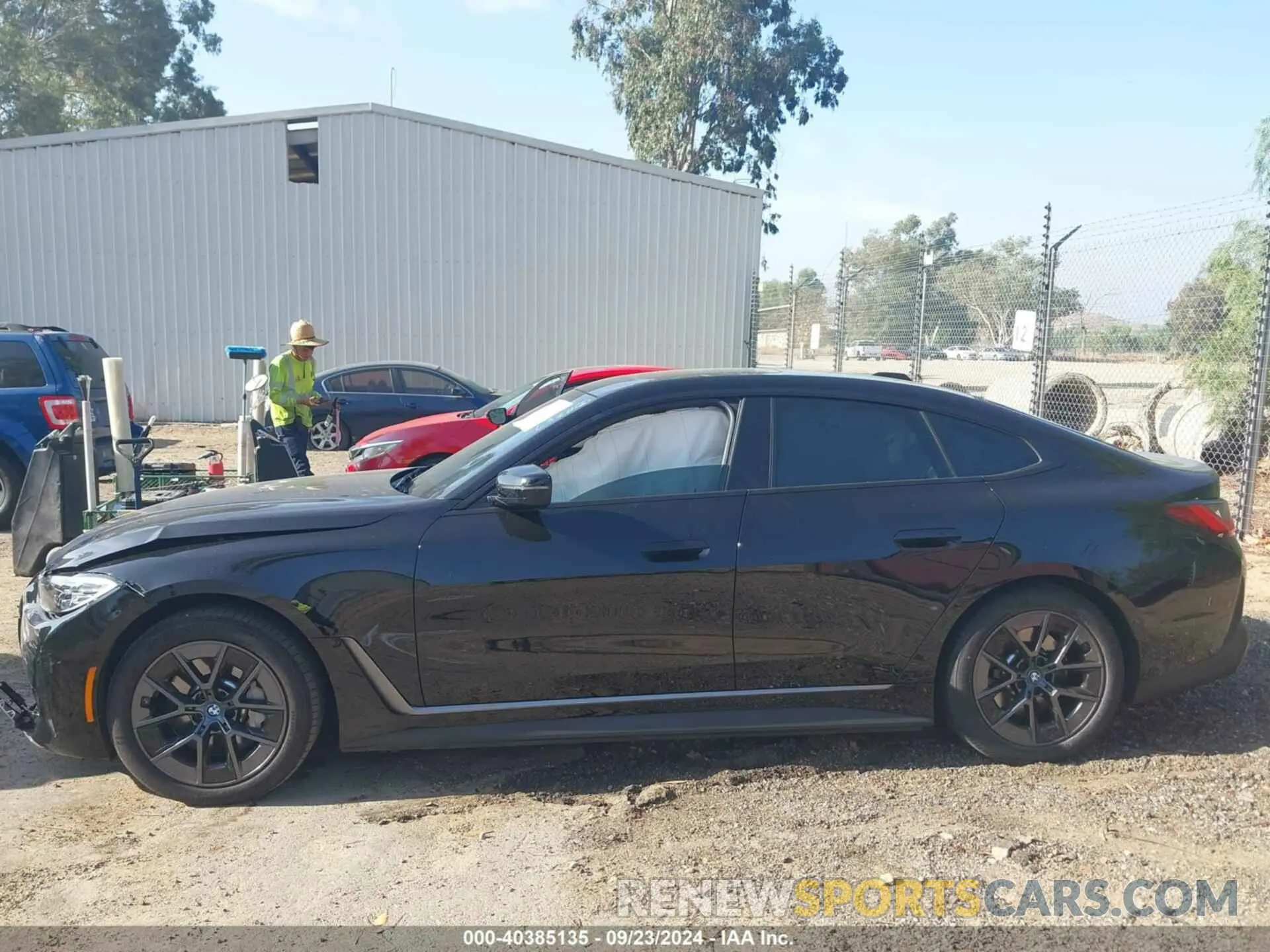 14 fotografías del automóvil dañado WBY43AW03PFP59947 BMW I4 2023