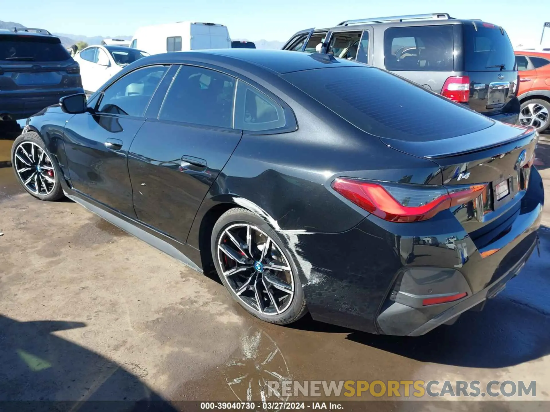 3 fotografías del automóvil dañado WBY73AW01PFP04765 BMW I4 2023