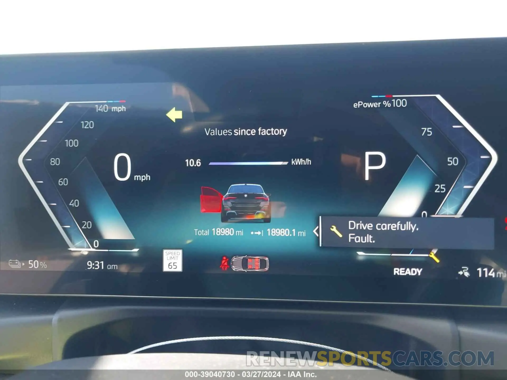 7 fotografías del automóvil dañado WBY73AW01PFP04765 BMW I4 2023