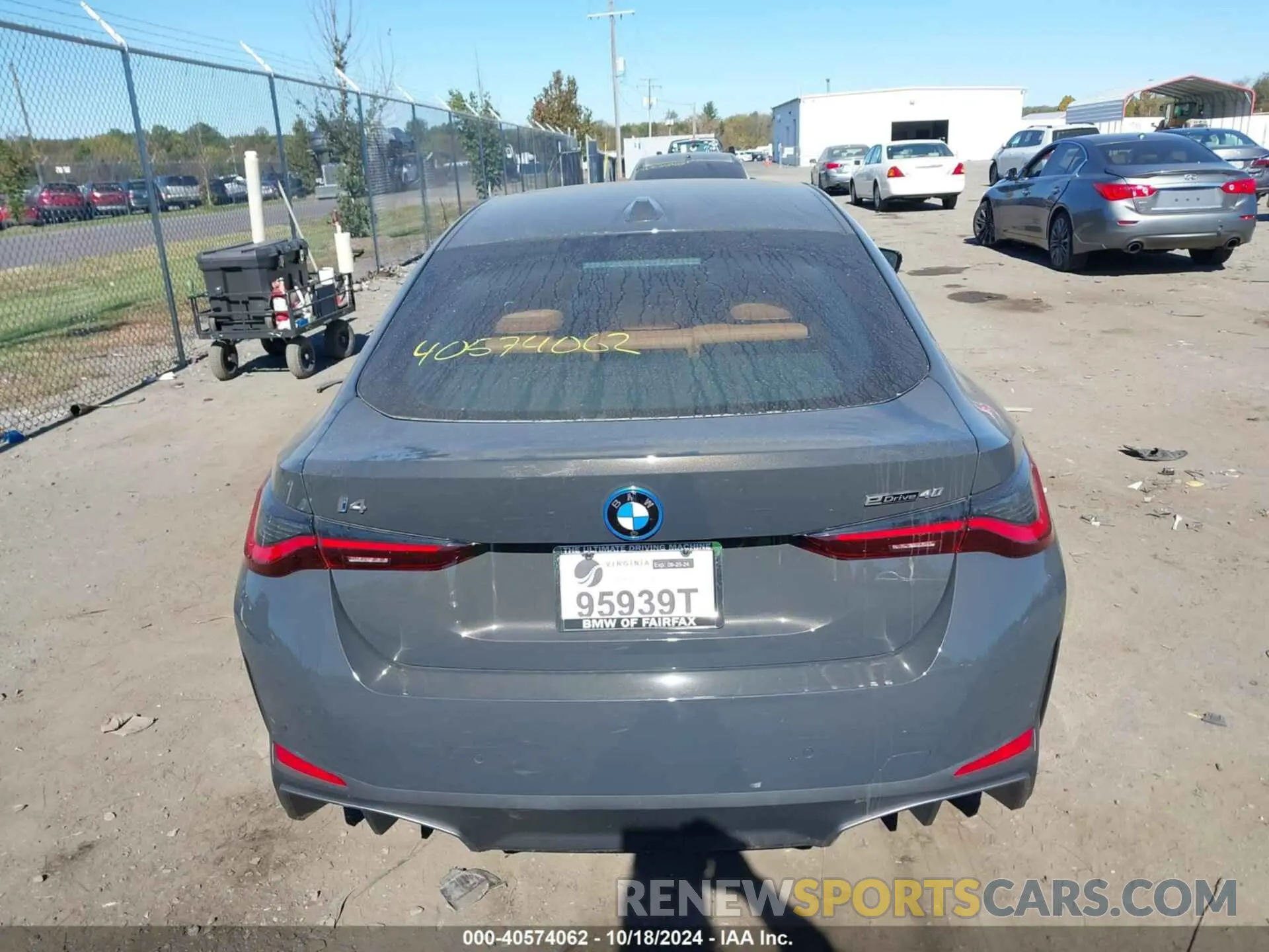 16 fotografías del automóvil dañado WBY73AW03PFP39033 BMW I4 2023