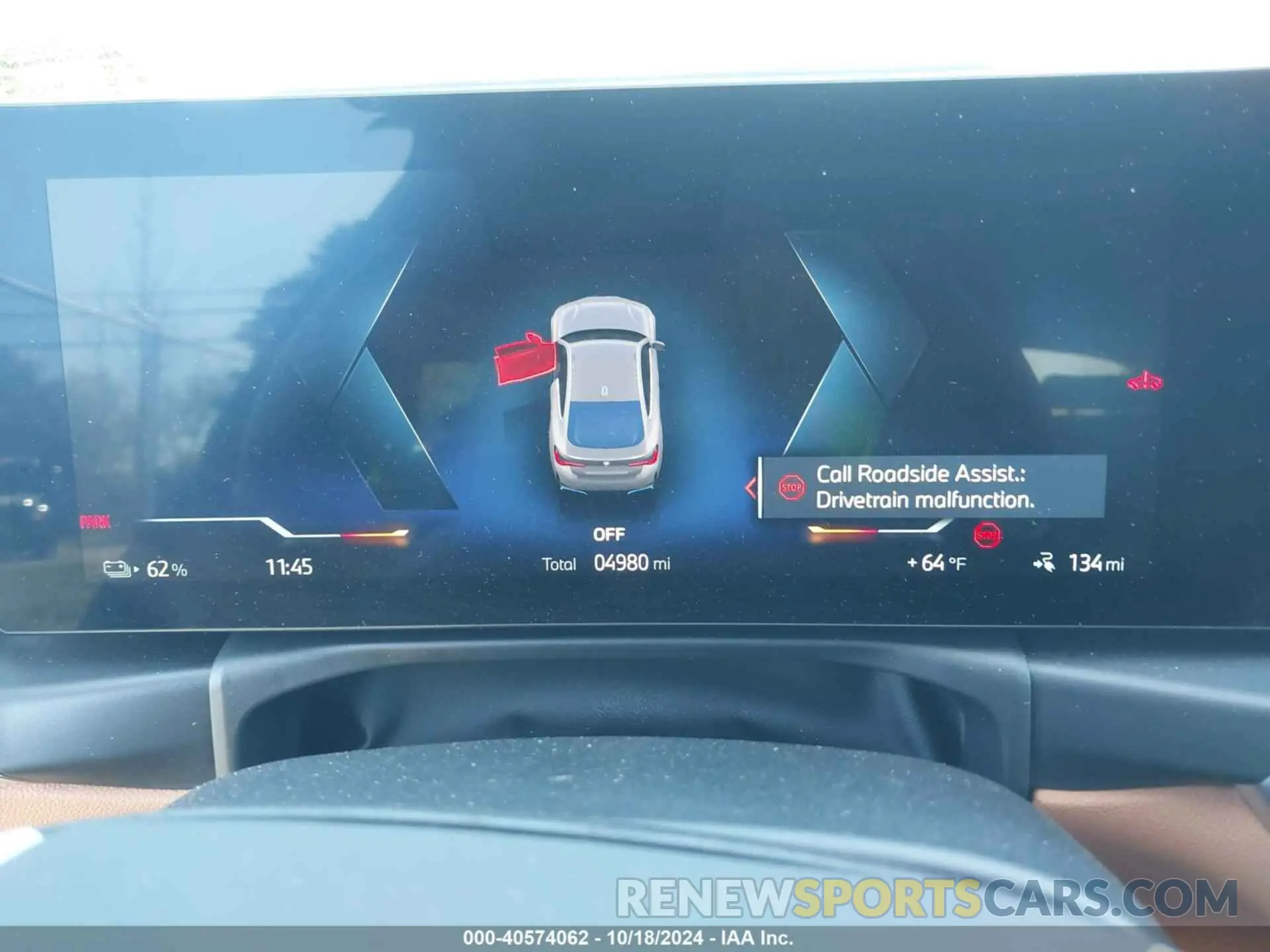 7 fotografías del automóvil dañado WBY73AW03PFP39033 BMW I4 2023