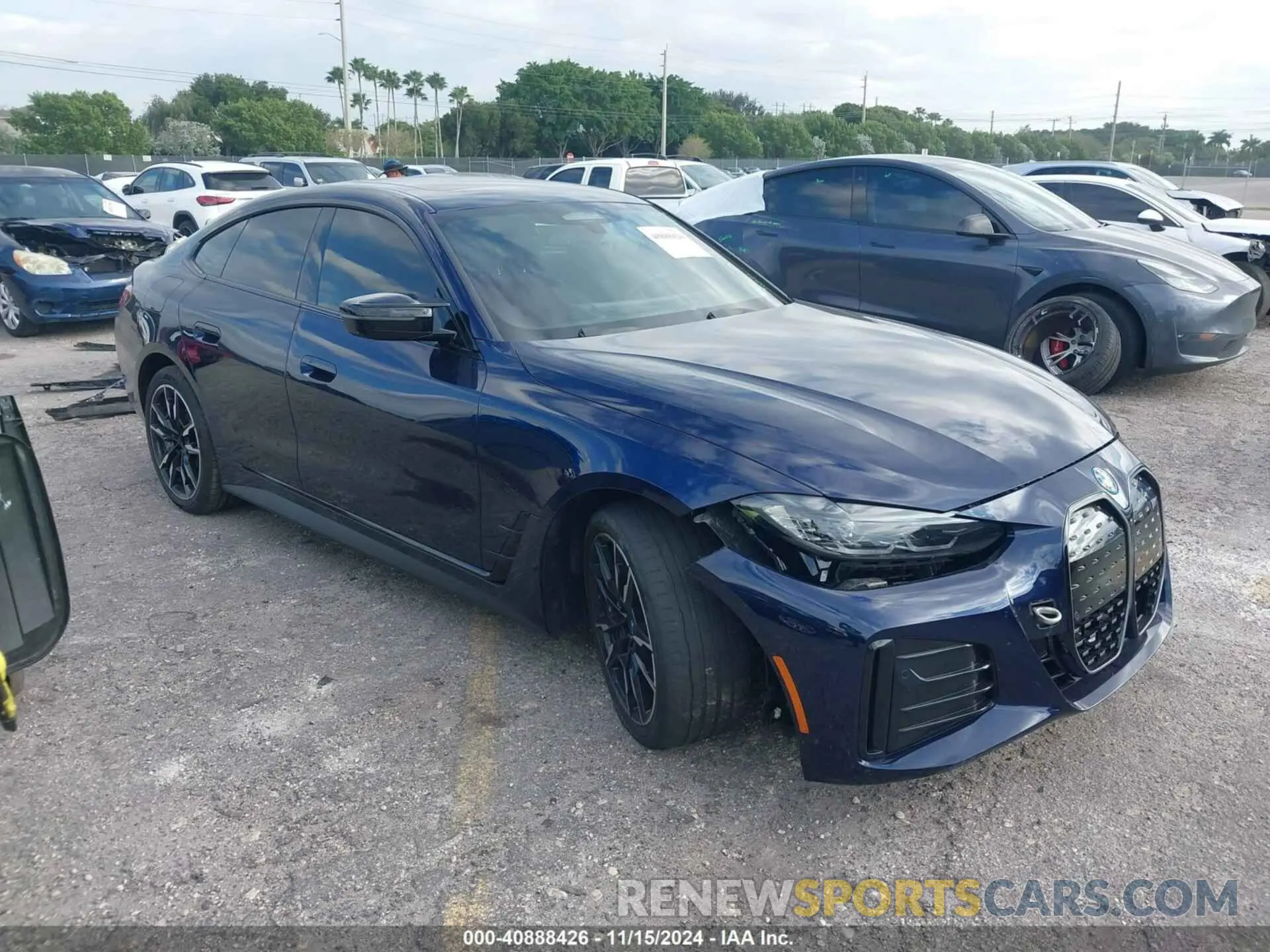1 fotografías del automóvil dañado WBY33AW03RFR93715 BMW I4 2024