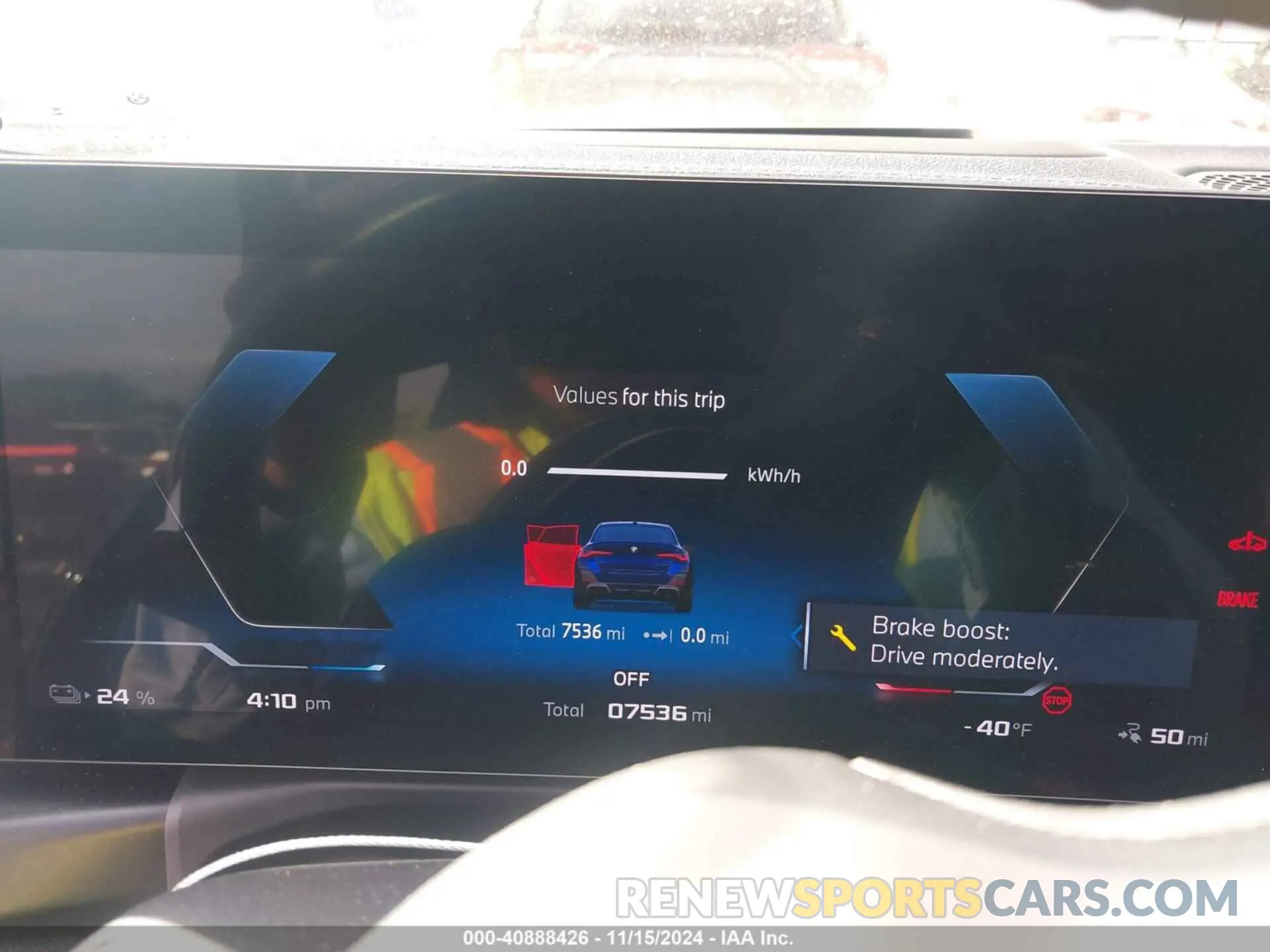 7 fotografías del automóvil dañado WBY33AW03RFR93715 BMW I4 2024