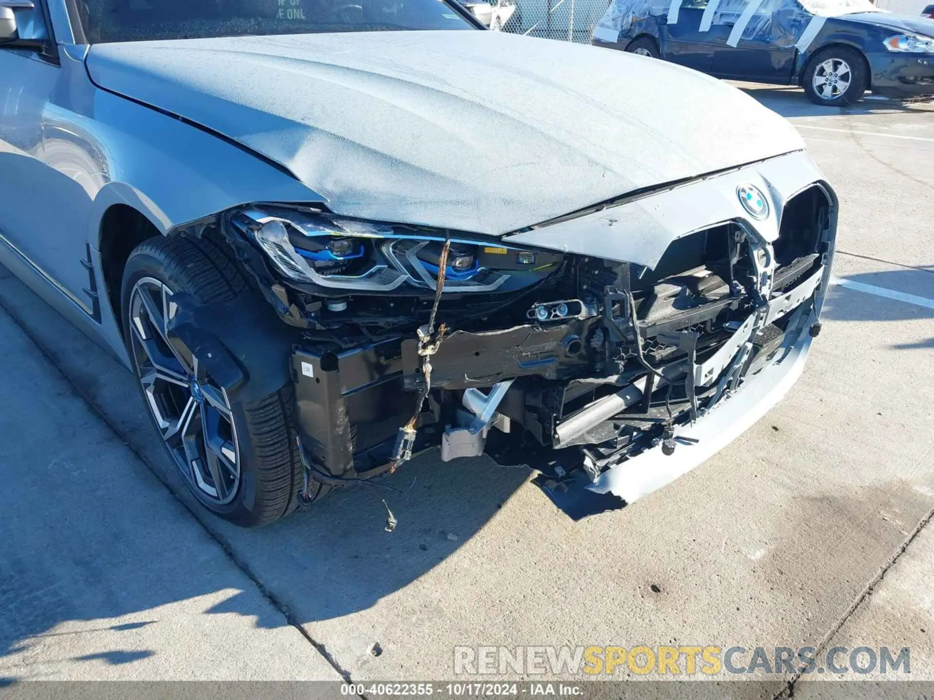 6 fotografías del automóvil dañado WBY33AW09RFR96814 BMW I4 2024