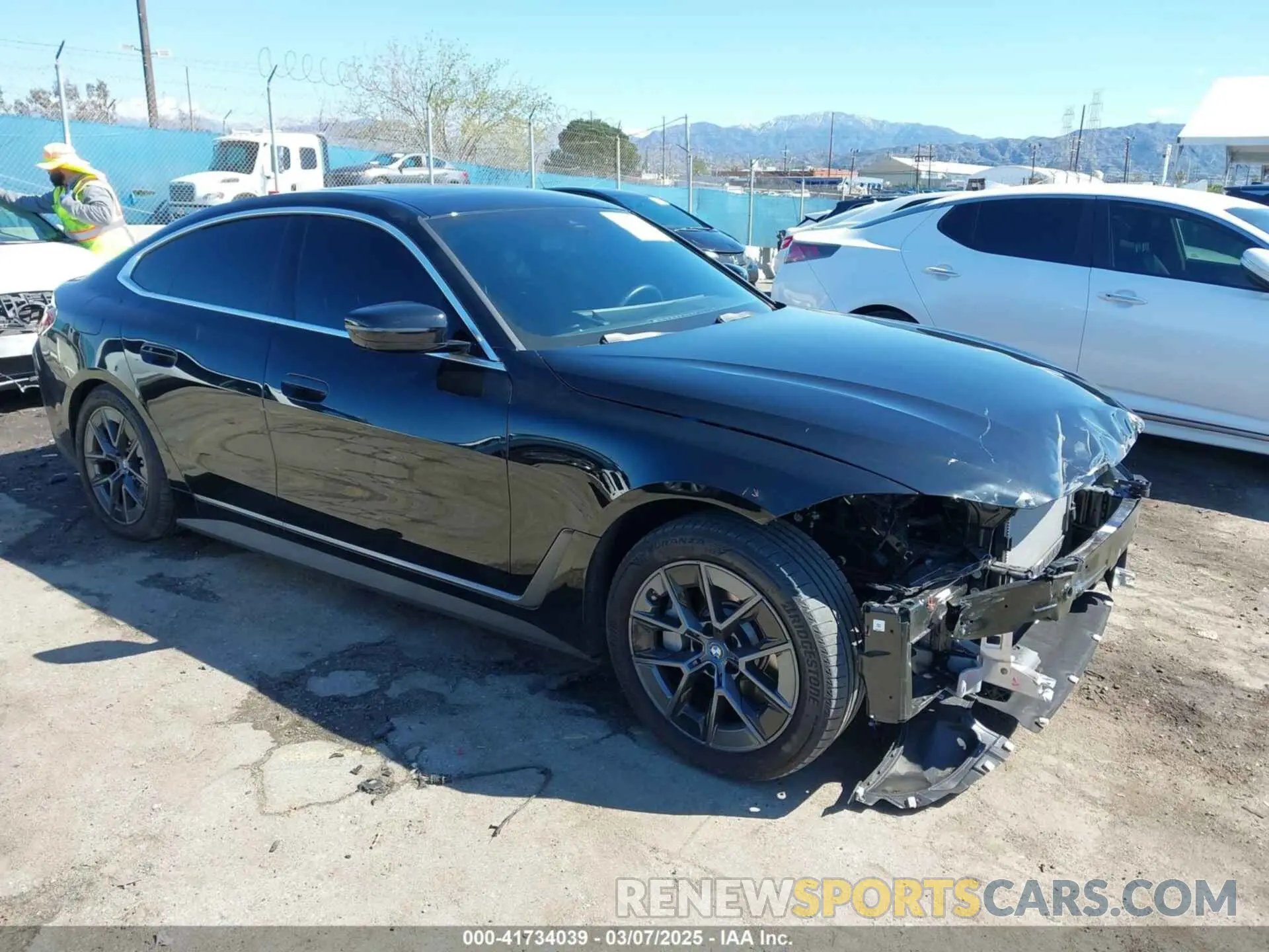 1 fotografías del automóvil dañado WBY43AW01RFS94328 BMW I4 2024