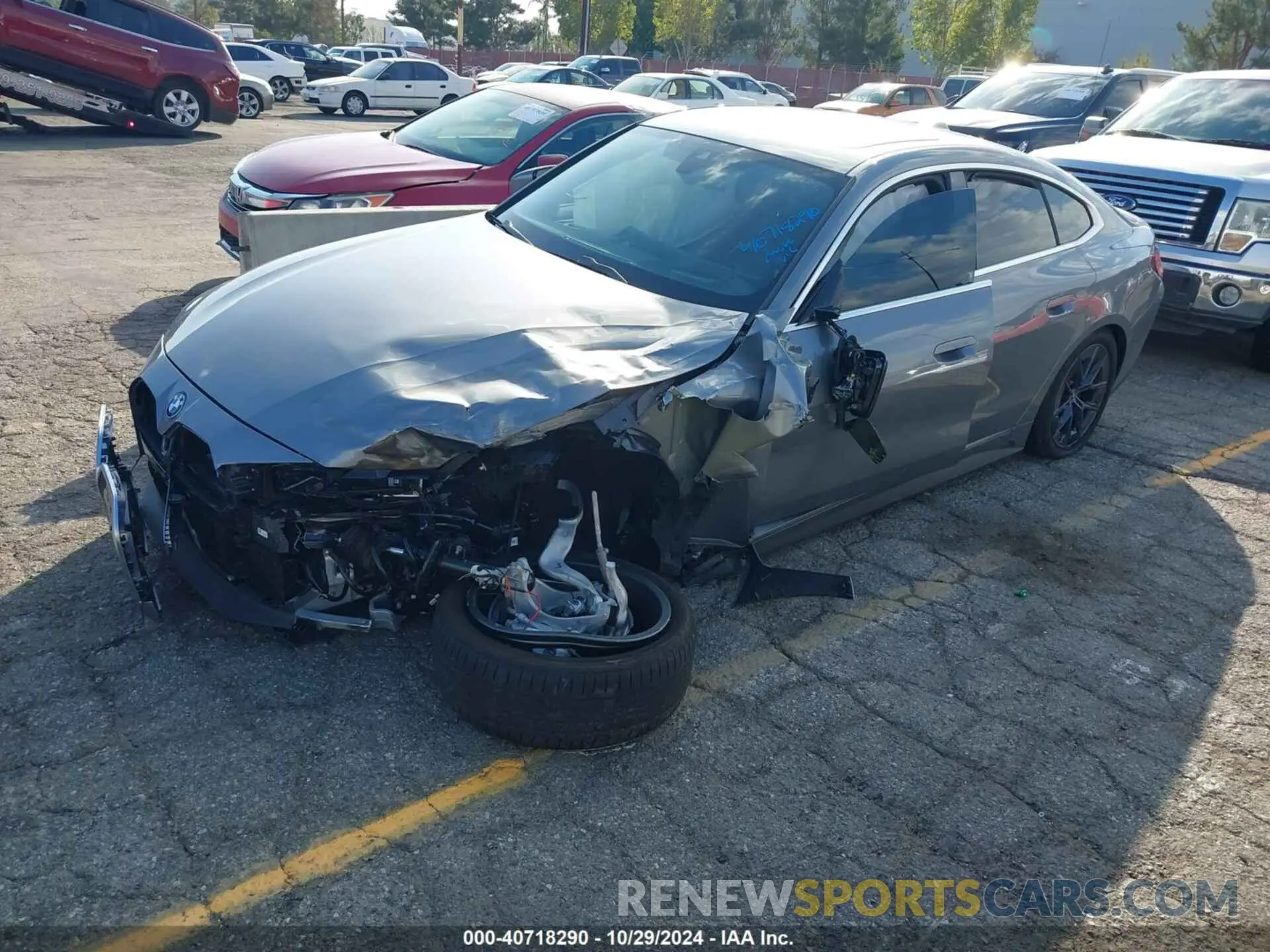 2 fotografías del automóvil dañado WBY43AW02RFS89171 BMW I4 2024