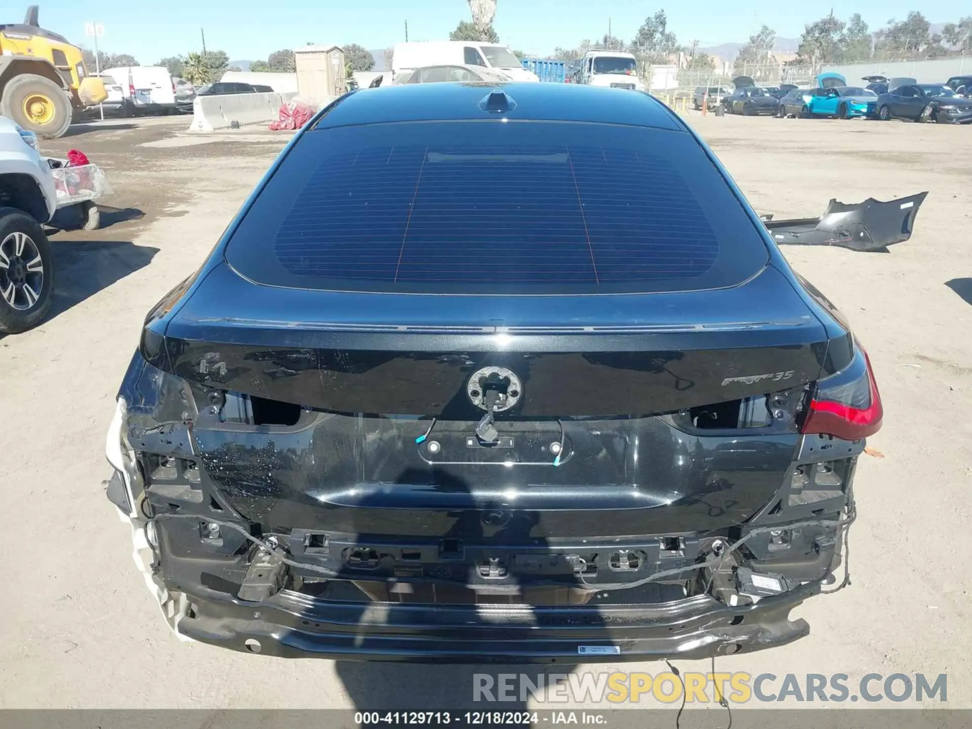 17 fotografías del automóvil dañado WBY43AW05RFT24687 BMW I4 2024