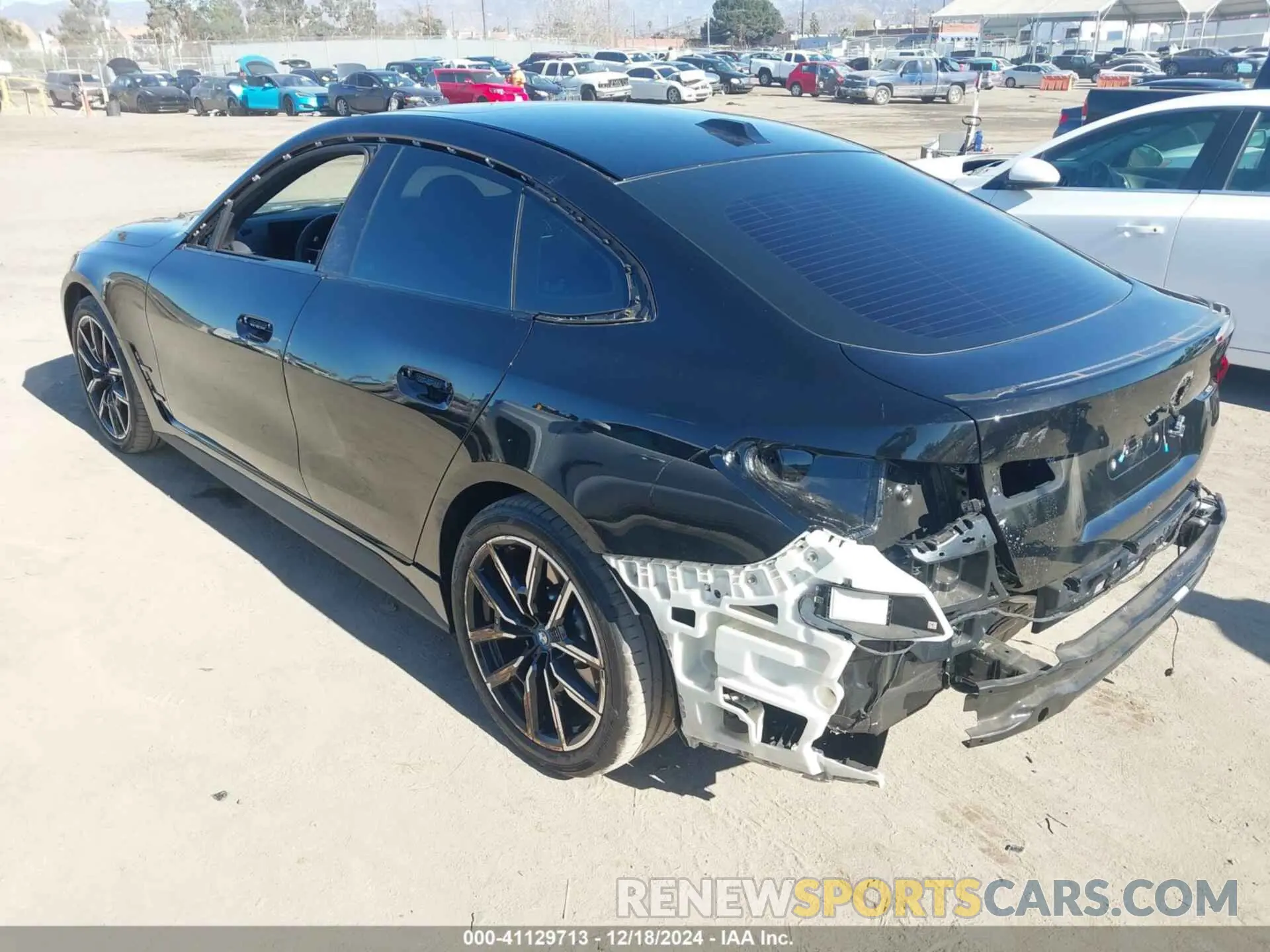 3 fotografías del automóvil dañado WBY43AW05RFT24687 BMW I4 2024