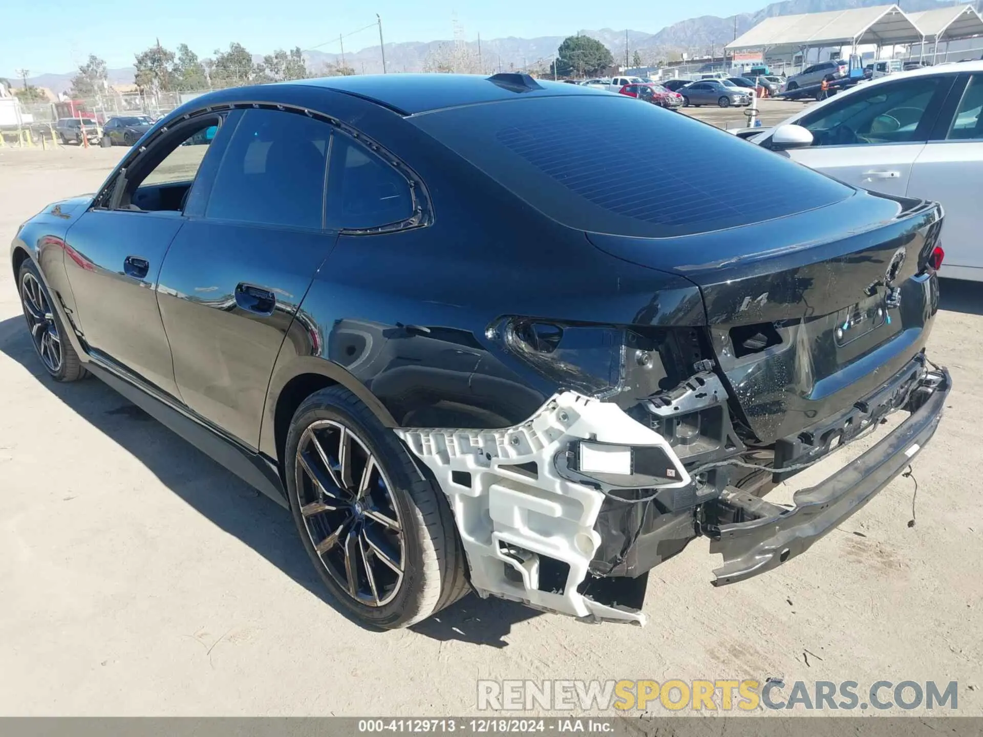 6 fotografías del automóvil dañado WBY43AW05RFT24687 BMW I4 2024