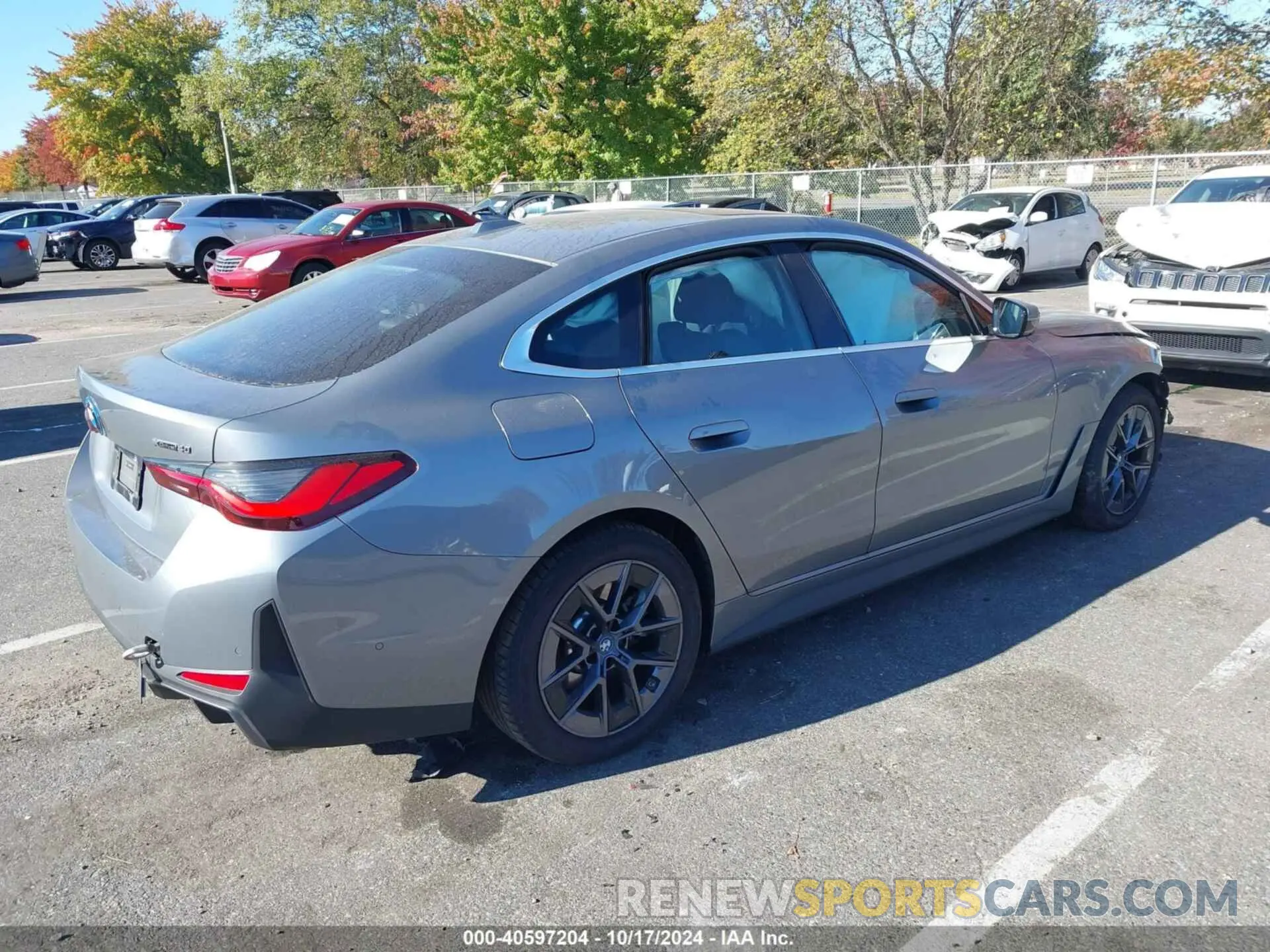 4 fotografías del automóvil dañado WBY83FB00RFR75813 BMW I4 2024
