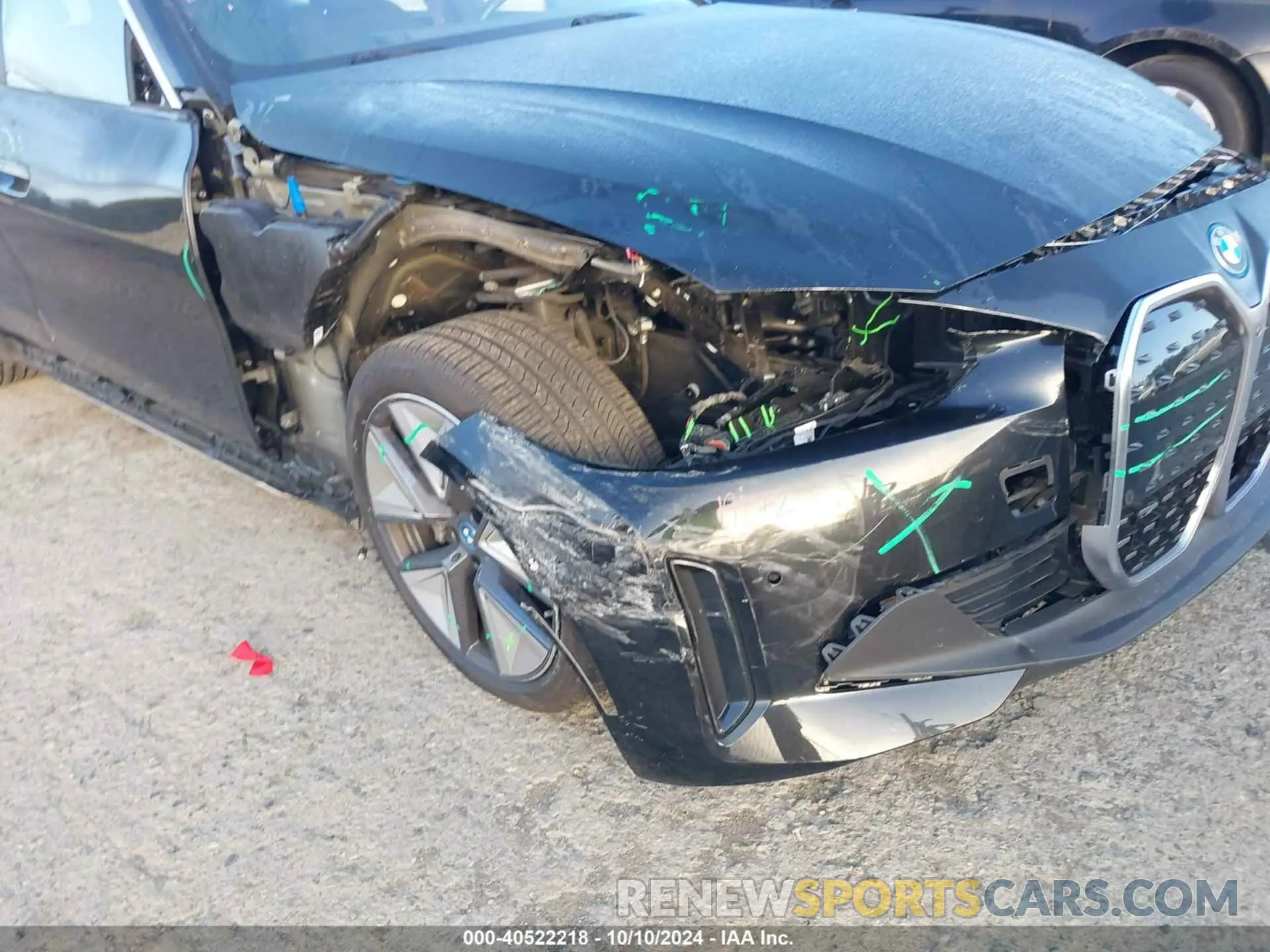 6 fotografías del automóvil dañado WBY83FB01RFR83502 BMW I4 2024