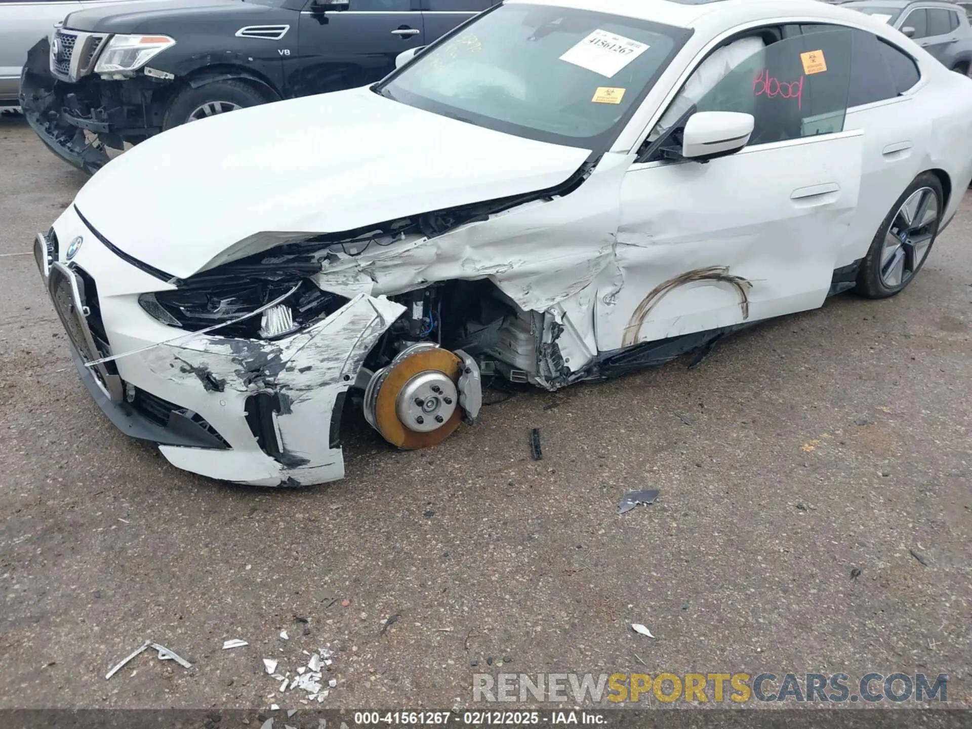 6 fotografías del automóvil dañado WBY83FB09RFS52364 BMW I4 2024