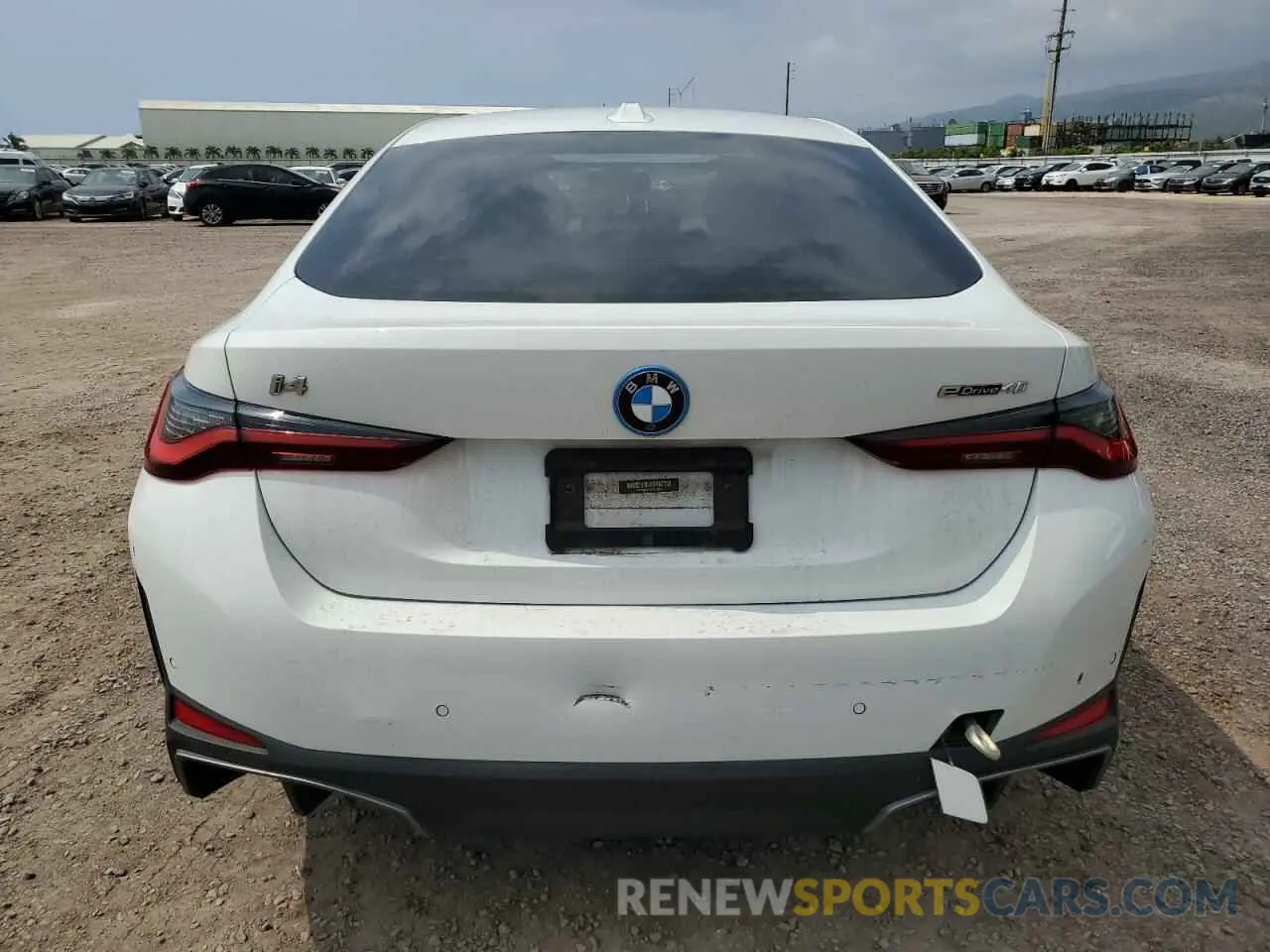 6 fotografías del automóvil dañado WBY73AW00NFN10516 BMW I4 EDRIVE 2022