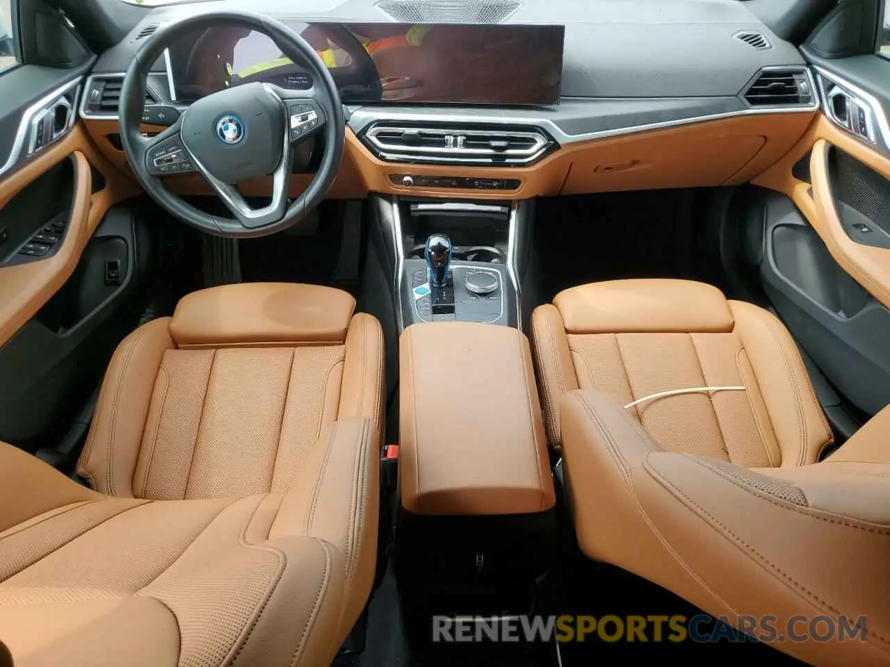 8 fotografías del automóvil dañado WBY73AW00NFN10516 BMW I4 EDRIVE 2022