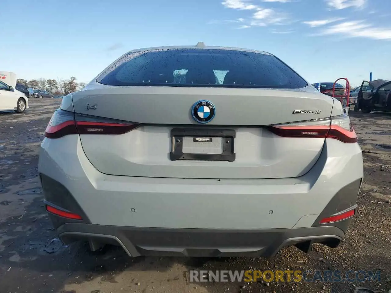 6 fotografías del automóvil dañado WBY73AW02NFM61268 BMW I4 EDRIVE 2022