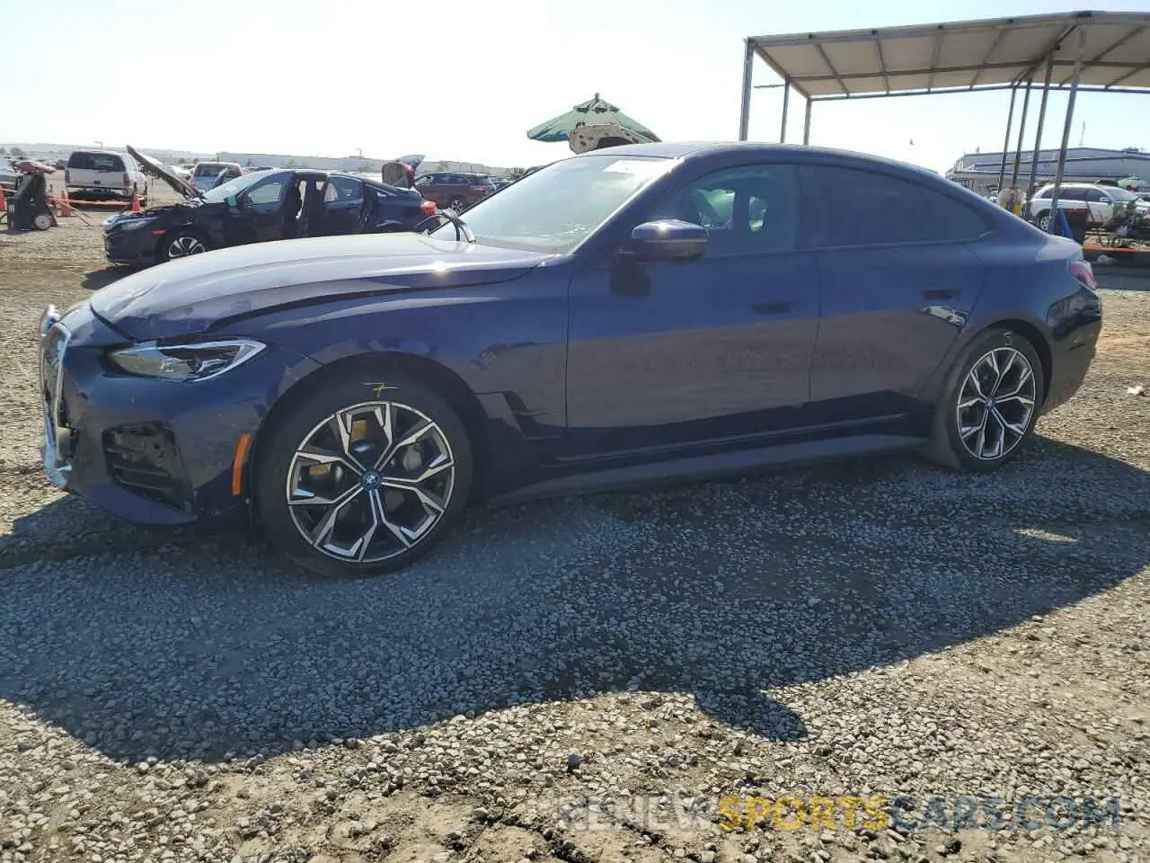 1 fotografías del automóvil dañado WBY73AW02NFN21694 BMW I4 EDRIVE 2022