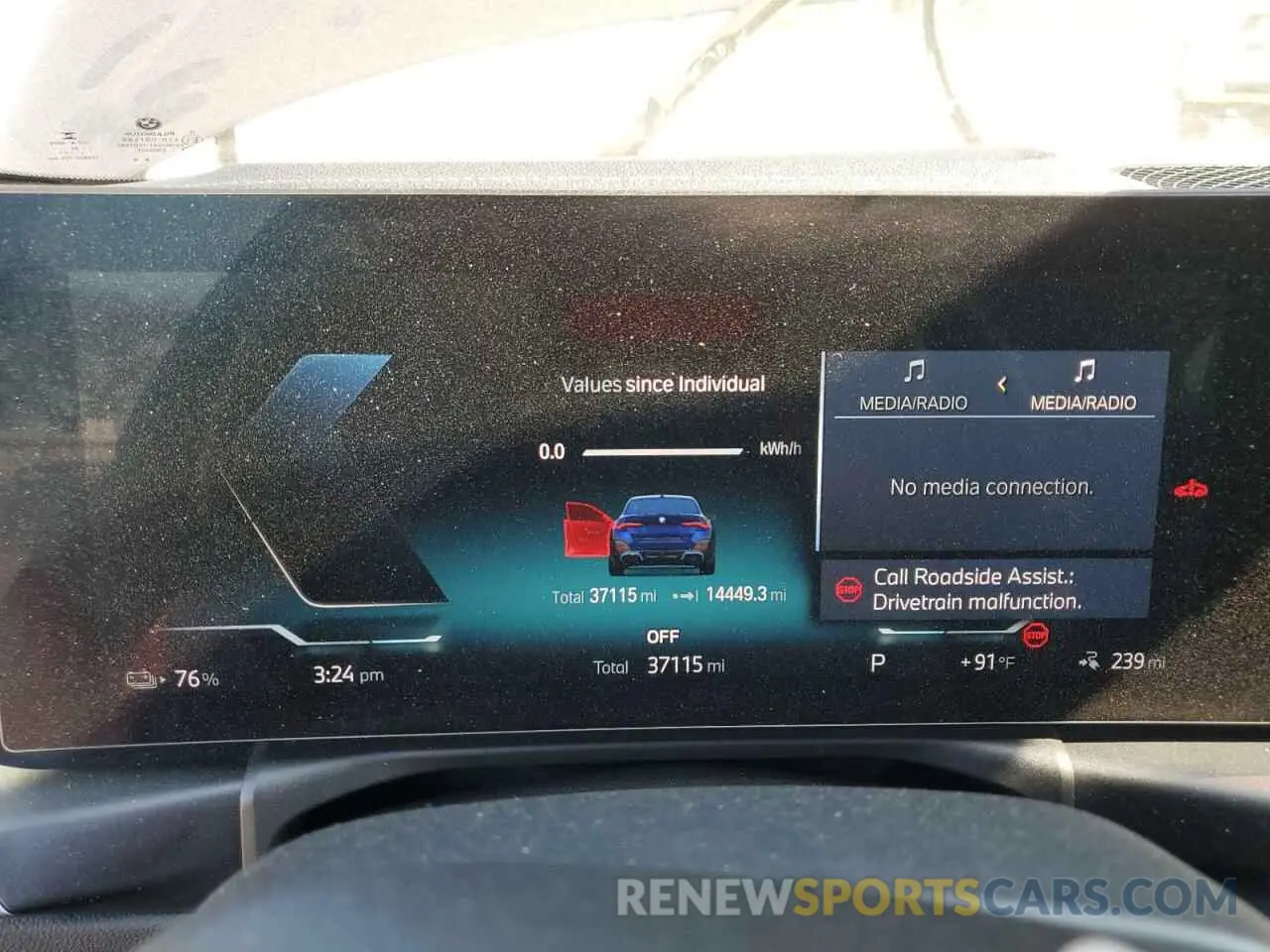 9 fotografías del automóvil dañado WBY73AW02NFN21694 BMW I4 EDRIVE 2022