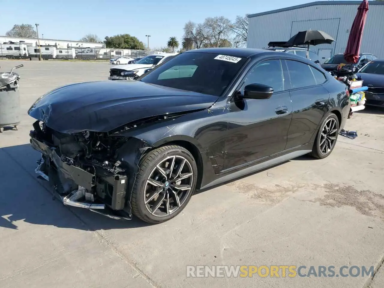 1 fotografías del automóvil dañado WBY73AW0XNFN03508 BMW I4 EDRIVE 2022