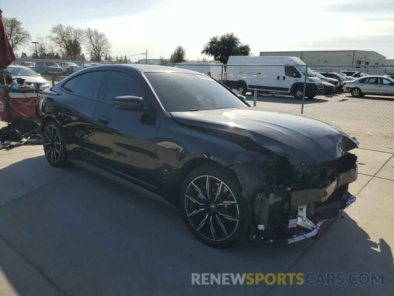 4 fotografías del automóvil dañado WBY73AW0XNFN03508 BMW I4 EDRIVE 2022
