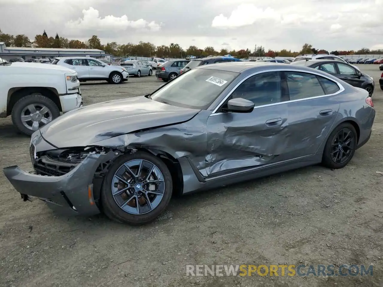 1 fotografías del automóvil dañado WBY43AW00PFP96308 BMW I4 EDRIVE 2023