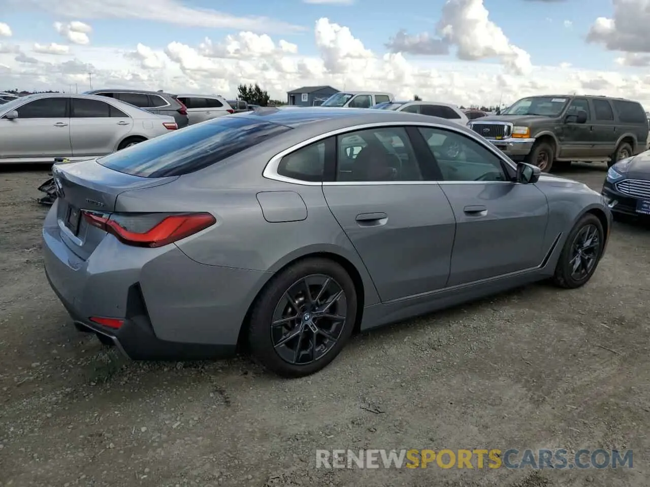 3 fotografías del automóvil dañado WBY43AW00PFP96308 BMW I4 EDRIVE 2023