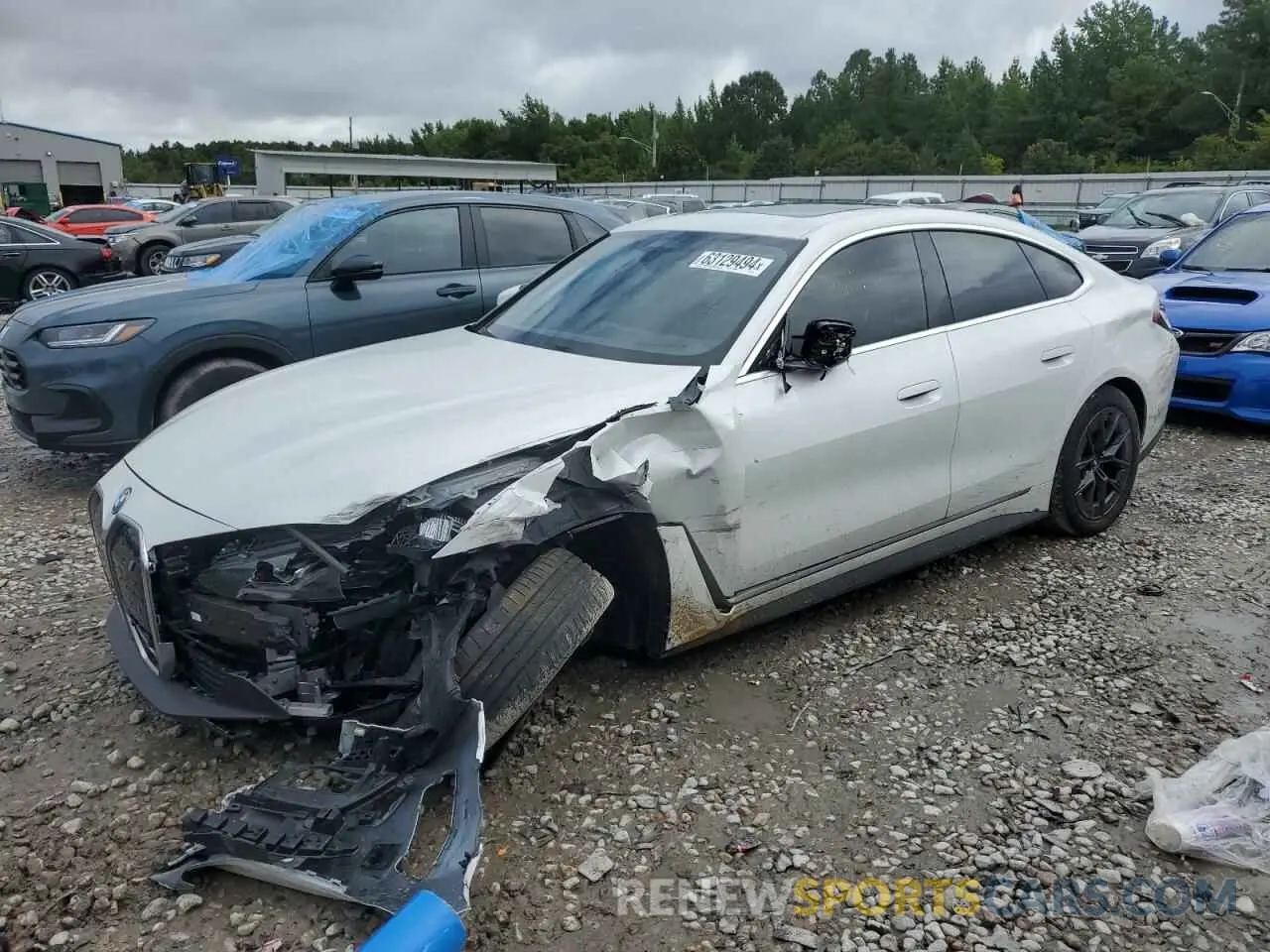 1 fotografías del automóvil dañado WBY43AW04PFR16630 BMW I4 EDRIVE 2023