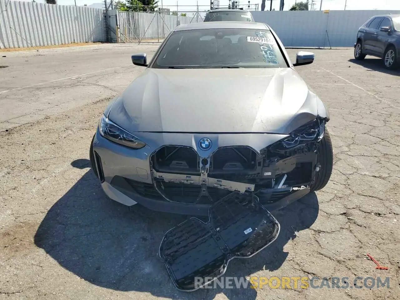 5 fotografías del automóvil dañado WBY43AW0XPFP52543 BMW I4 EDRIVE 2023