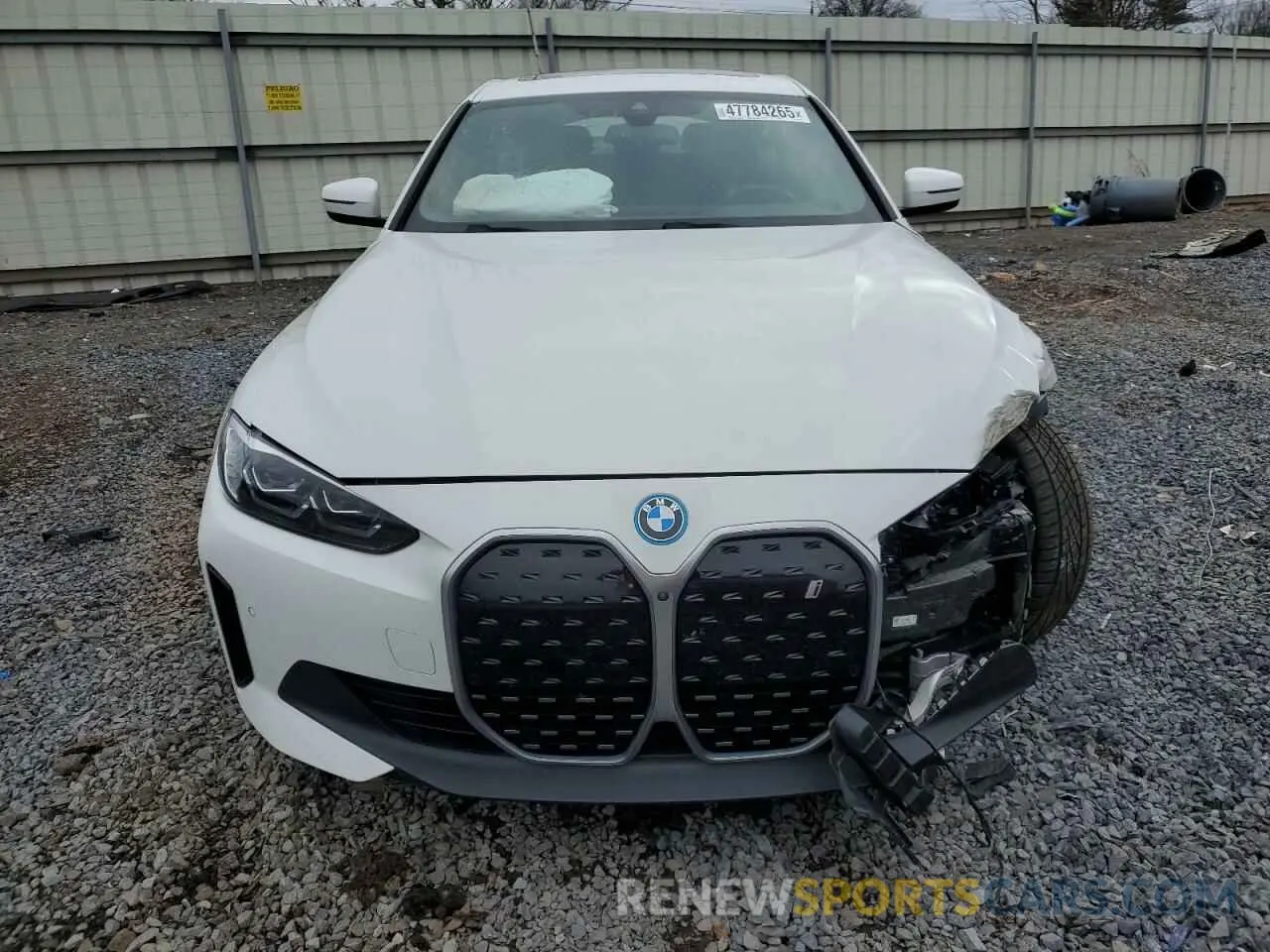 5 fotografías del automóvil dañado WBY43AW0XPFP66619 BMW I4 EDRIVE 2023