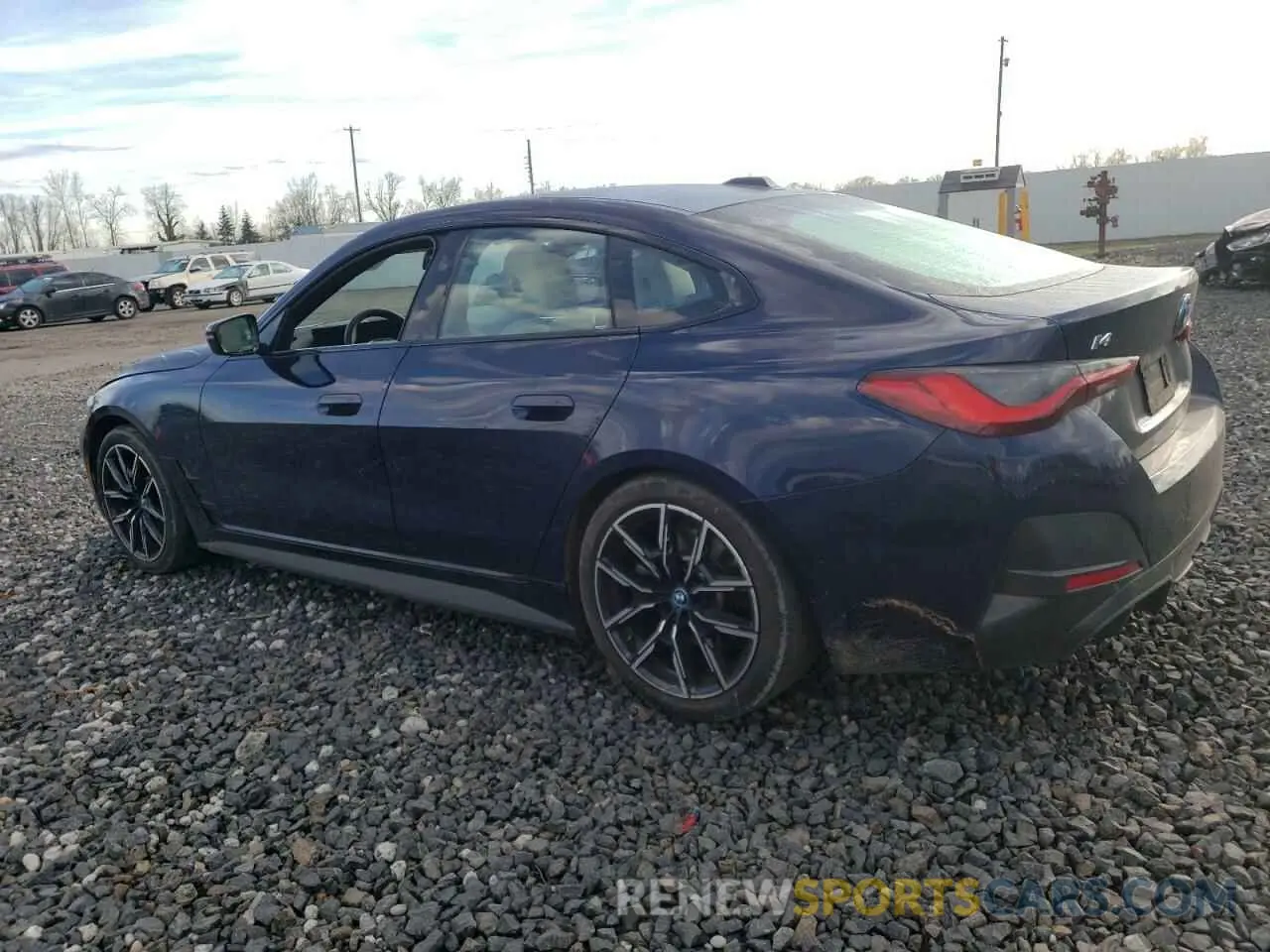 2 fotografías del automóvil dañado WBY73AW03PFP19431 BMW I4 EDRIVE 2023