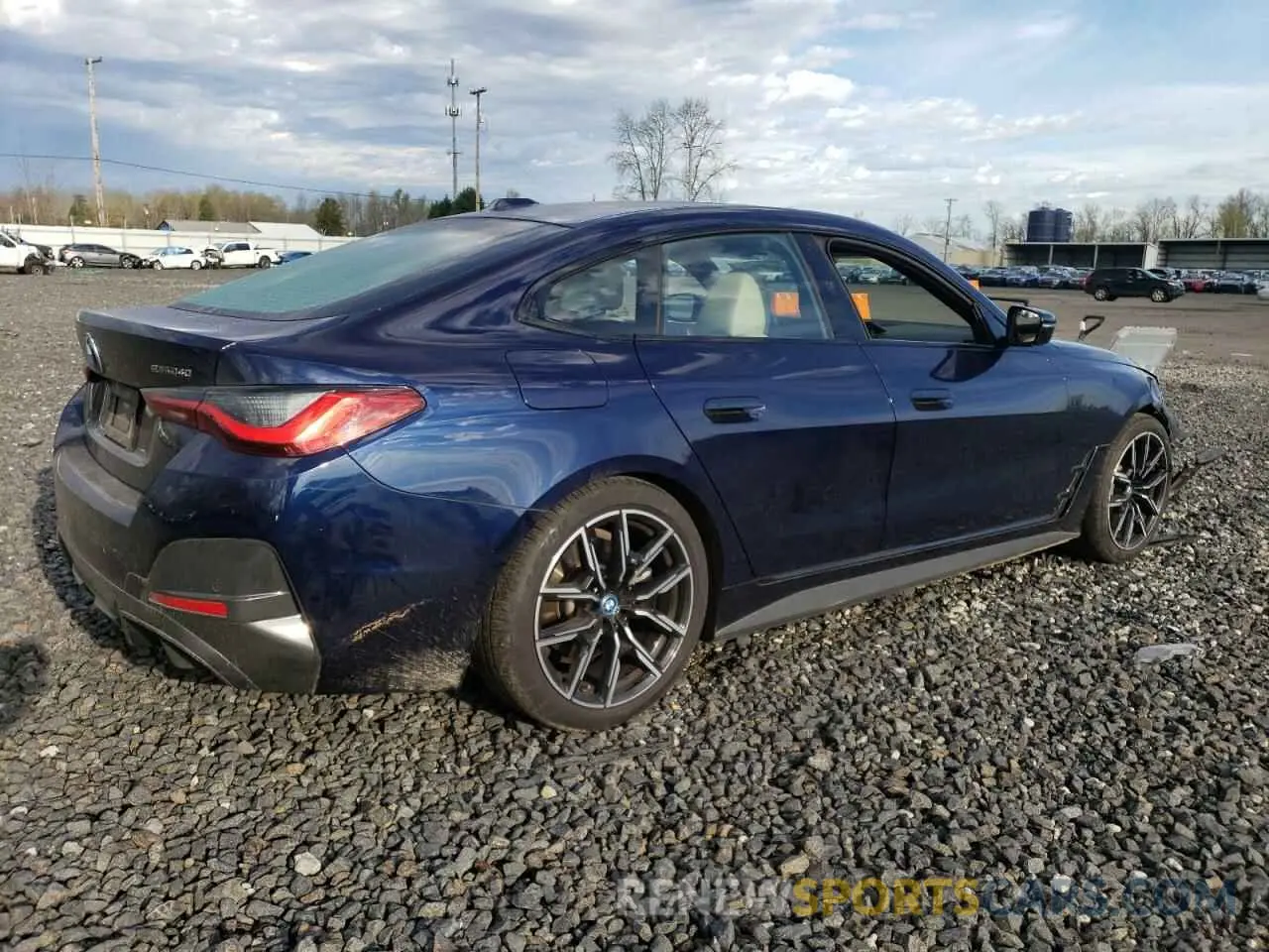 3 fotografías del automóvil dañado WBY73AW03PFP19431 BMW I4 EDRIVE 2023
