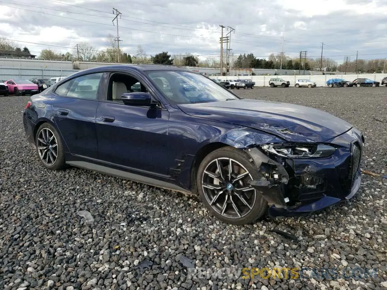 4 fotografías del automóvil dañado WBY73AW03PFP19431 BMW I4 EDRIVE 2023