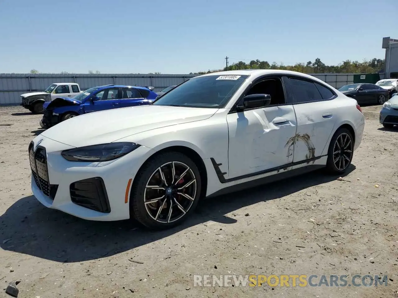 1 fotografías del automóvil dañado WBY73AW05PFR24197 BMW I4 EDRIVE 2023