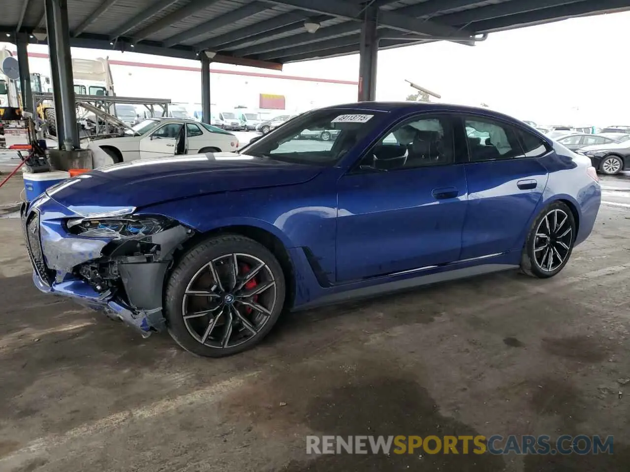 1 fotografías del automóvil dañado WBY73AW07PFR45505 BMW I4 EDRIVE 2023