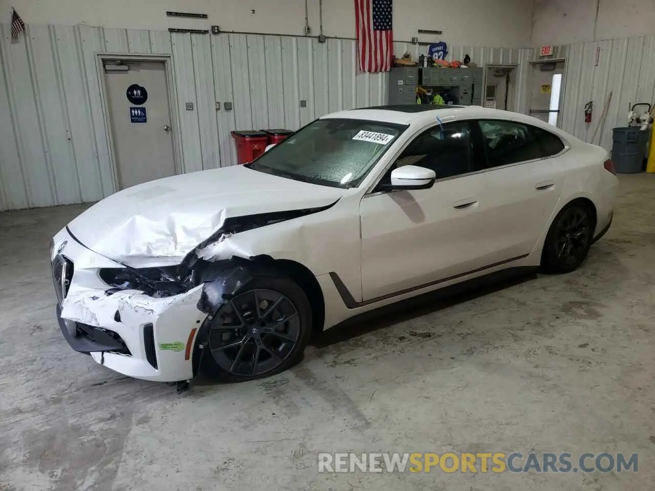 1 fotografías del automóvil dañado WBY73AW0XPFR36913 BMW I4 EDRIVE 2023