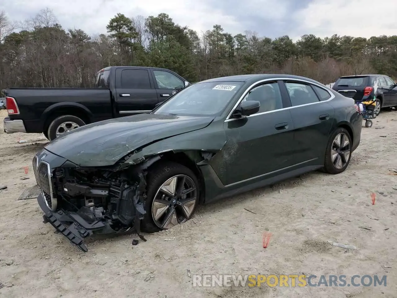 1 fotografías del automóvil dañado WBY43AW00RFR50115 BMW I4 EDRIVE 2024