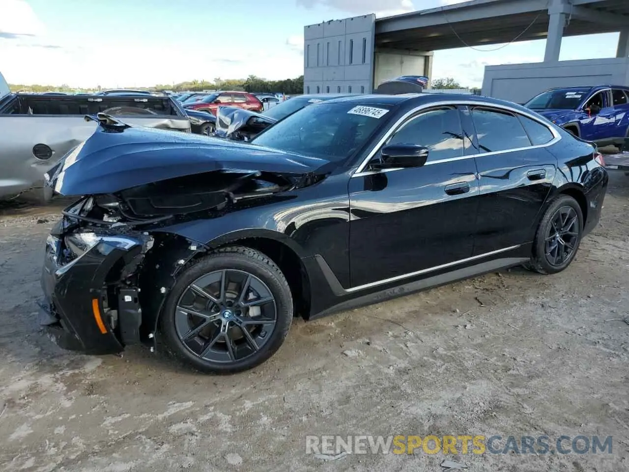 1 fotografías del automóvil dañado WBY43AW03RFT40919 BMW I4 EDRIVE 2024